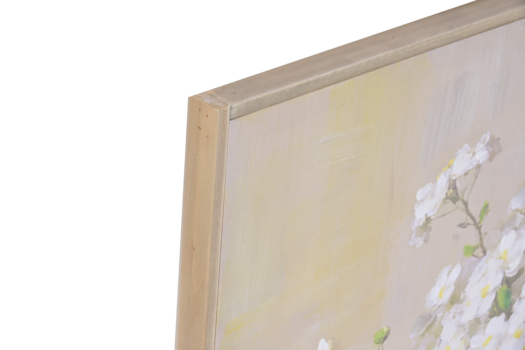 CUADRO LIENZO PS 62X2,3X82 JARRON LIMONES BLANCO 2