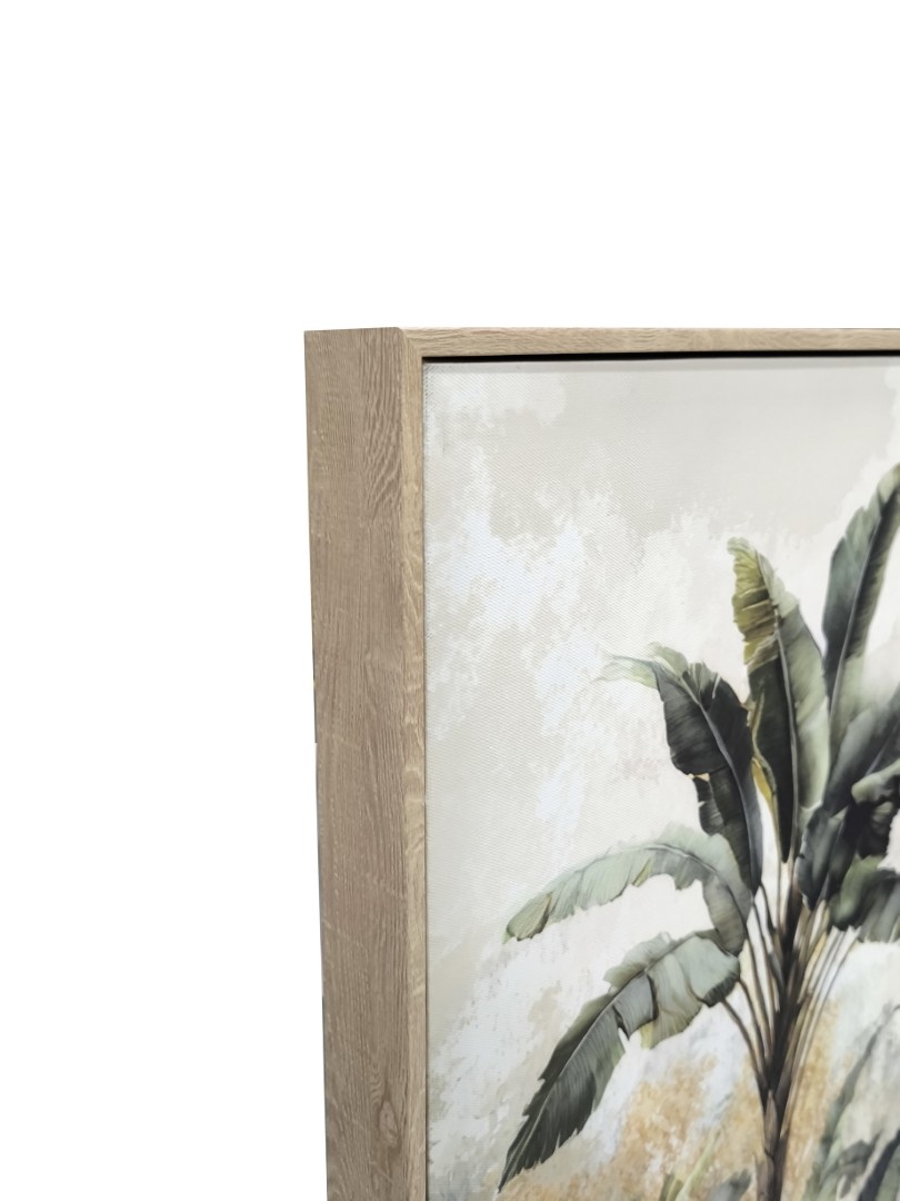 CUADRO LIENZO 150X4,5X50 PALMERAS TROPICAL 2