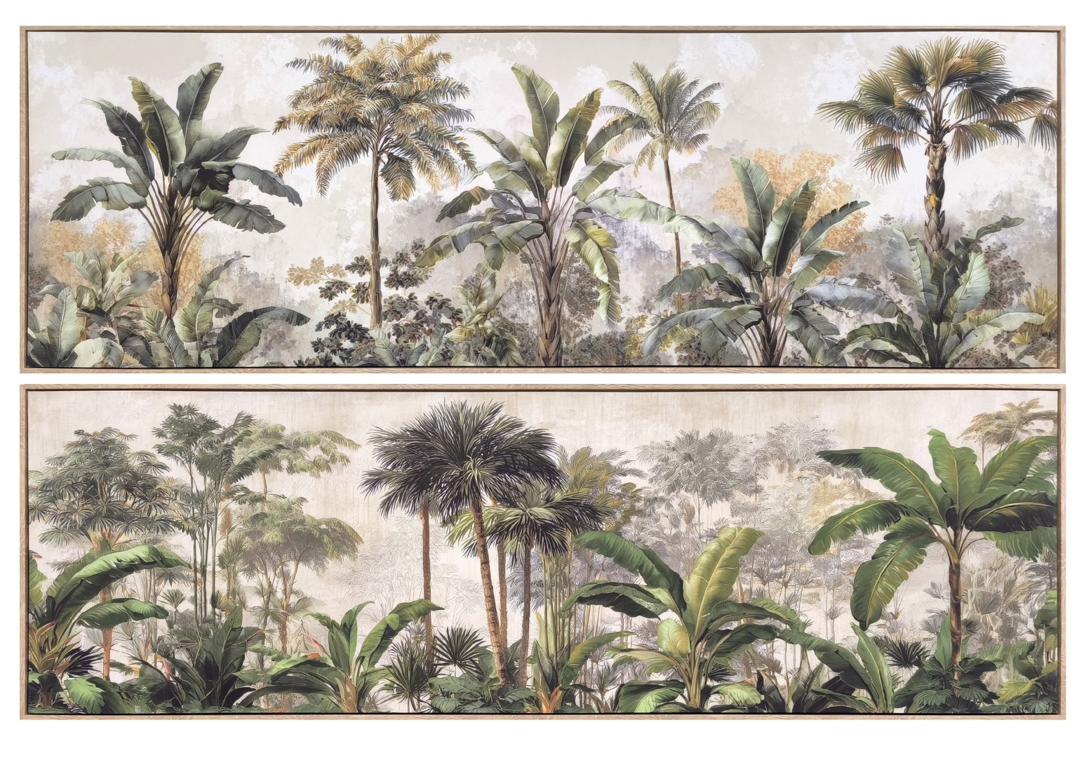 CUADRO LIENZO 150X4,5X50 PALMERAS TROPICAL