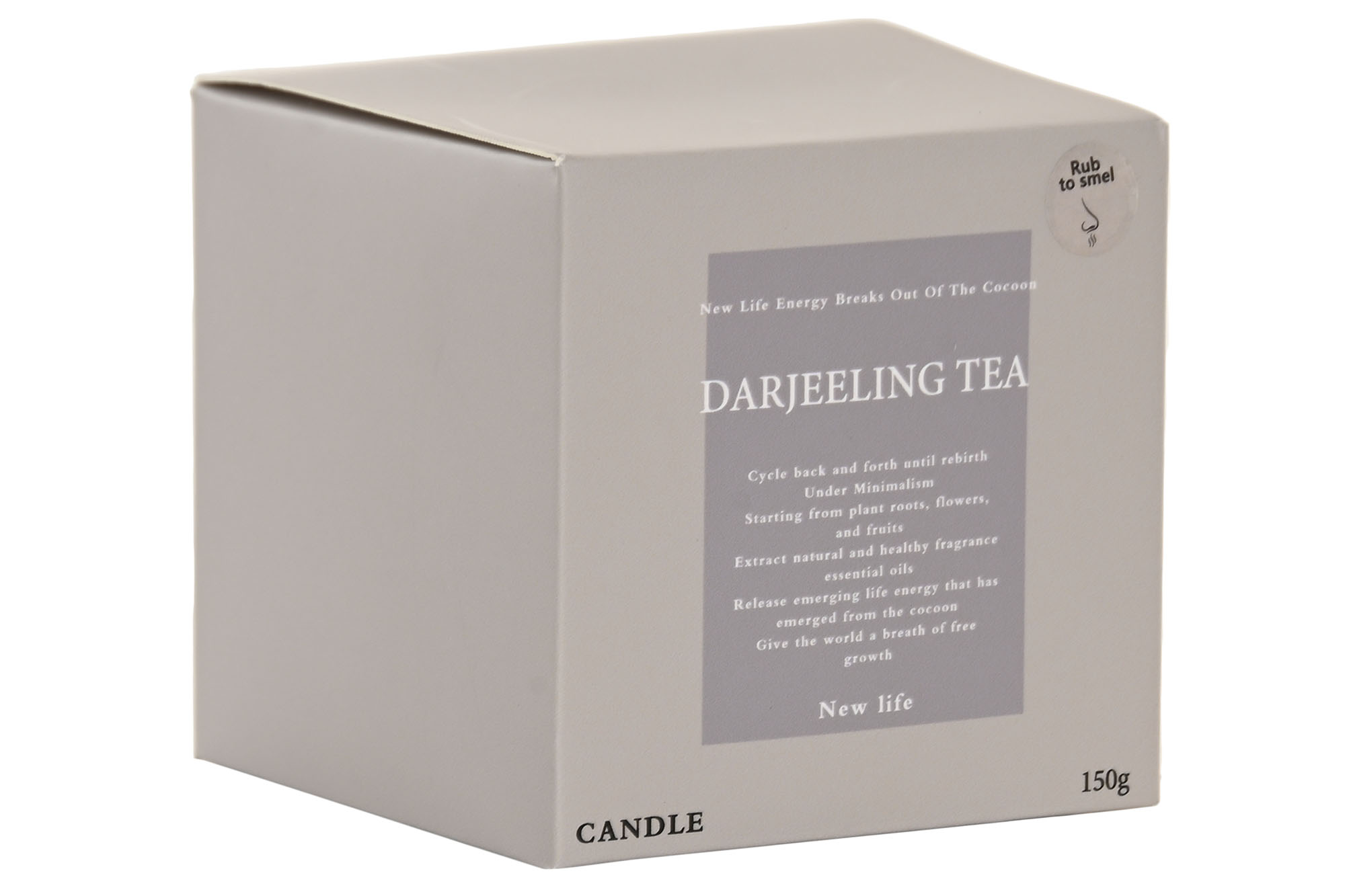 VELA CERA PARAFINA 8X8X8 150 GR. AROMA DARJEELING 2