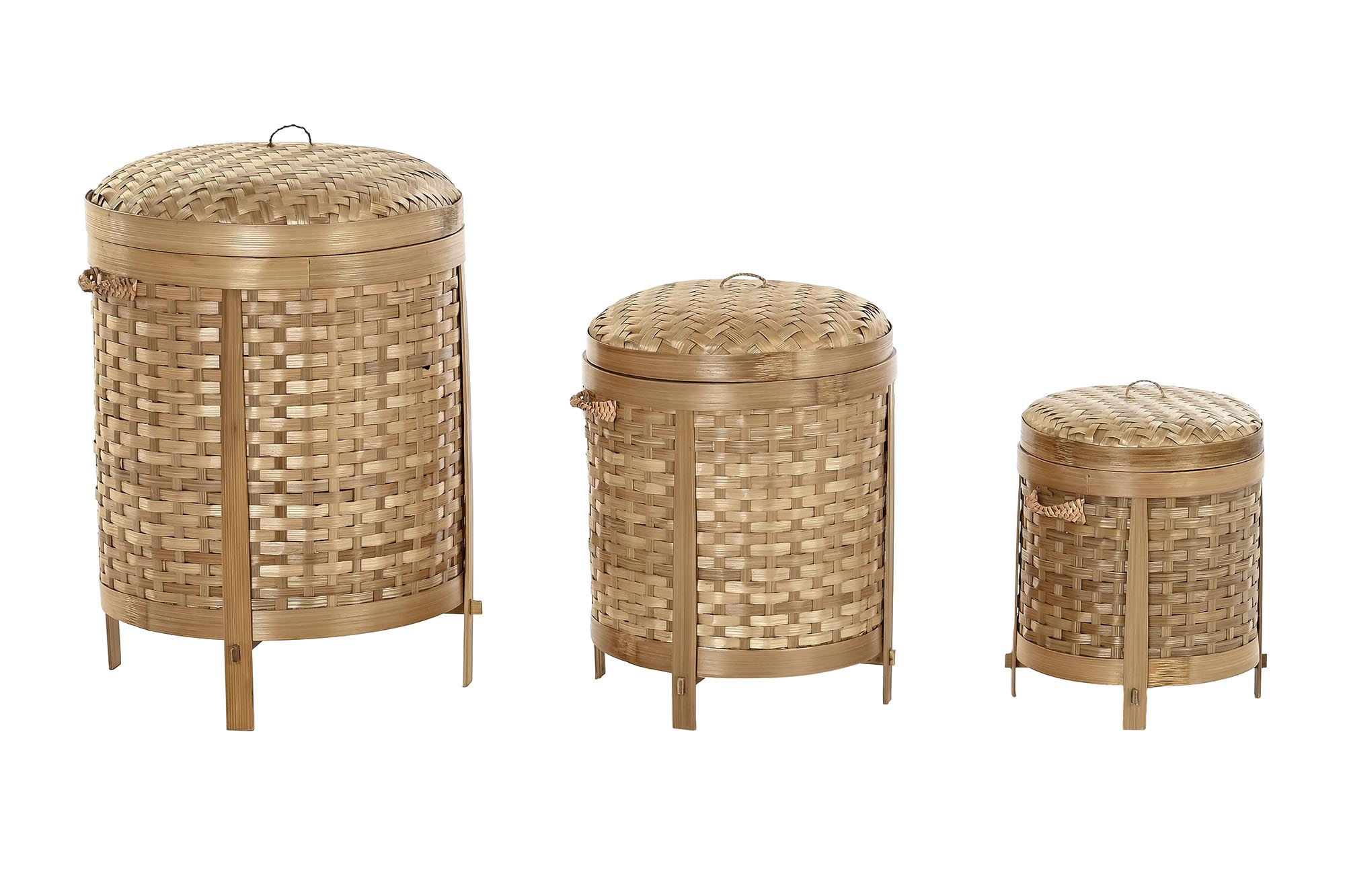 CESTA  BAMBU 24X24X34CM  NATURAL