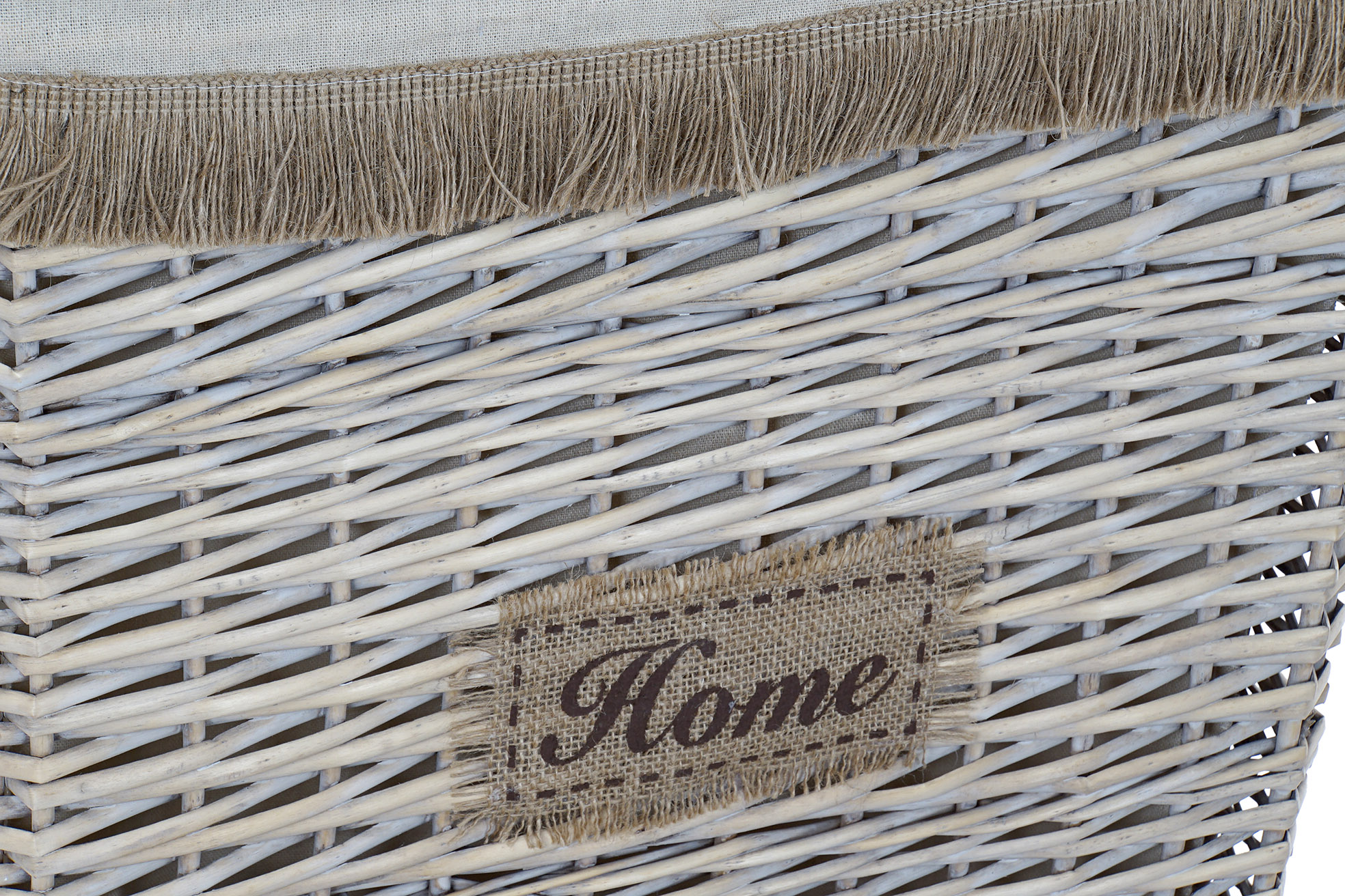 CESTA ALGODON POLIESTER 47X35X56CM HOME 3