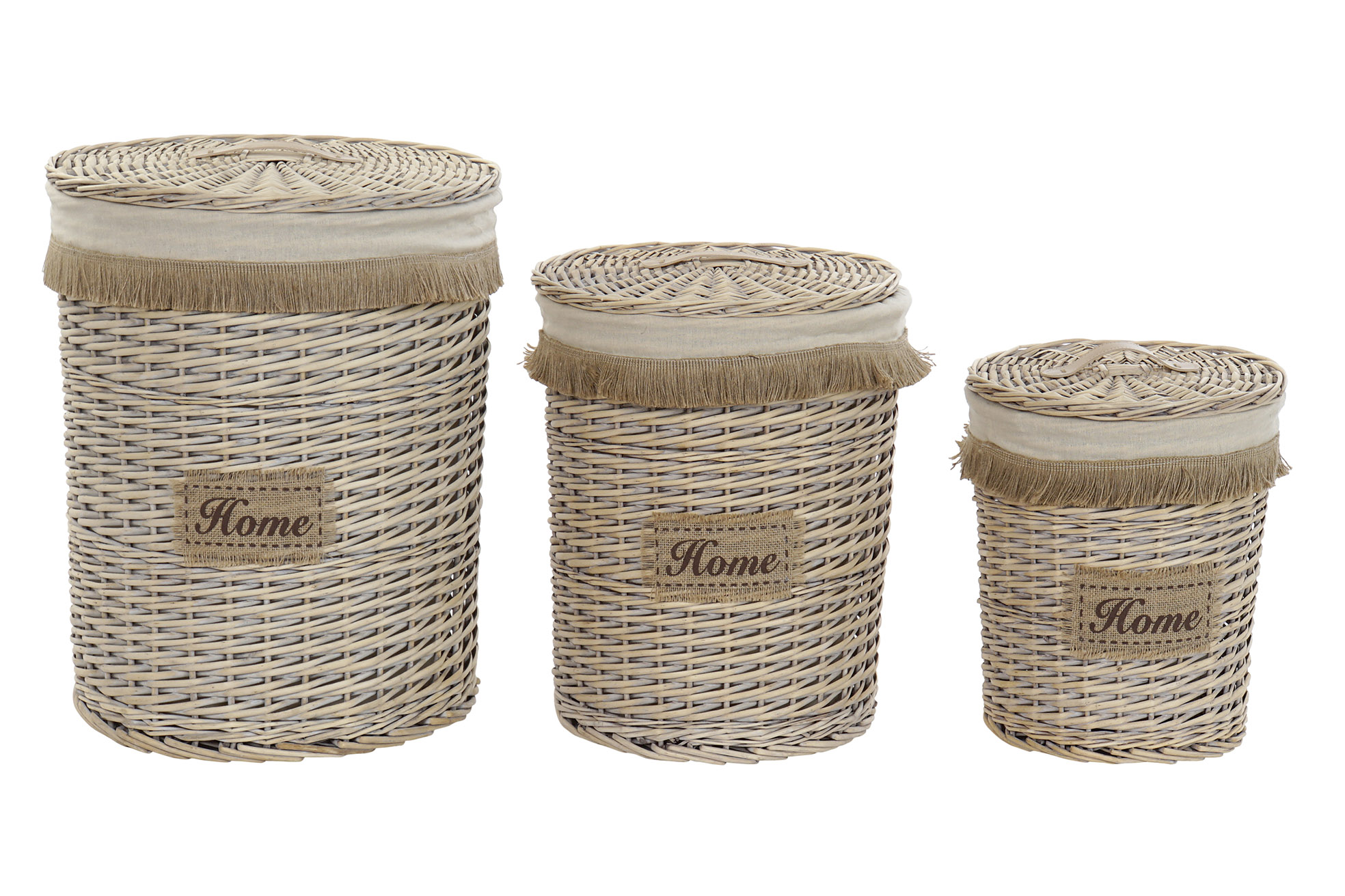 CESTA POLIESTER ALGODON 47X47X56CM HOME 2