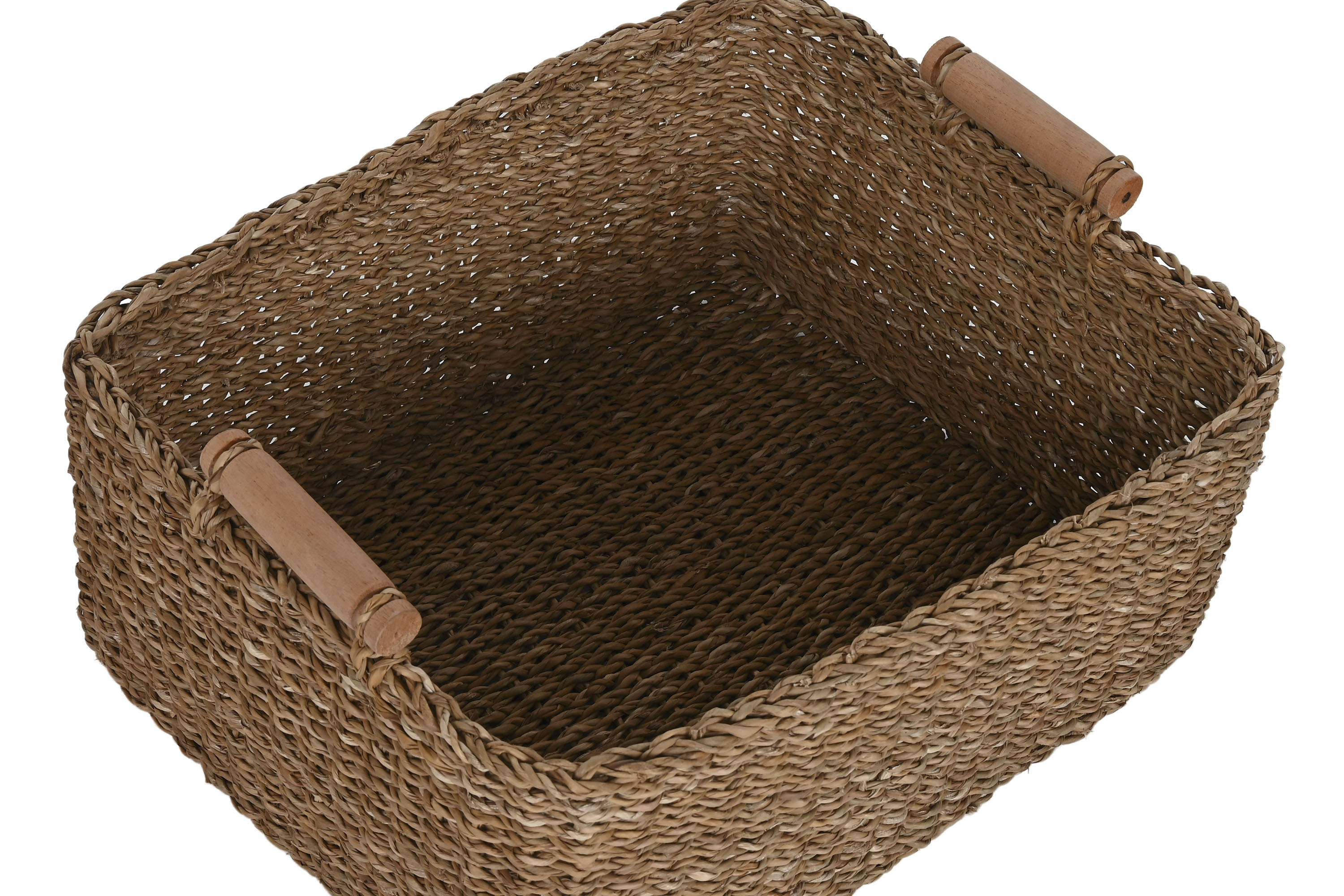 CESTA SEAGRASS YUTE 46X36X24  NATURAL 2