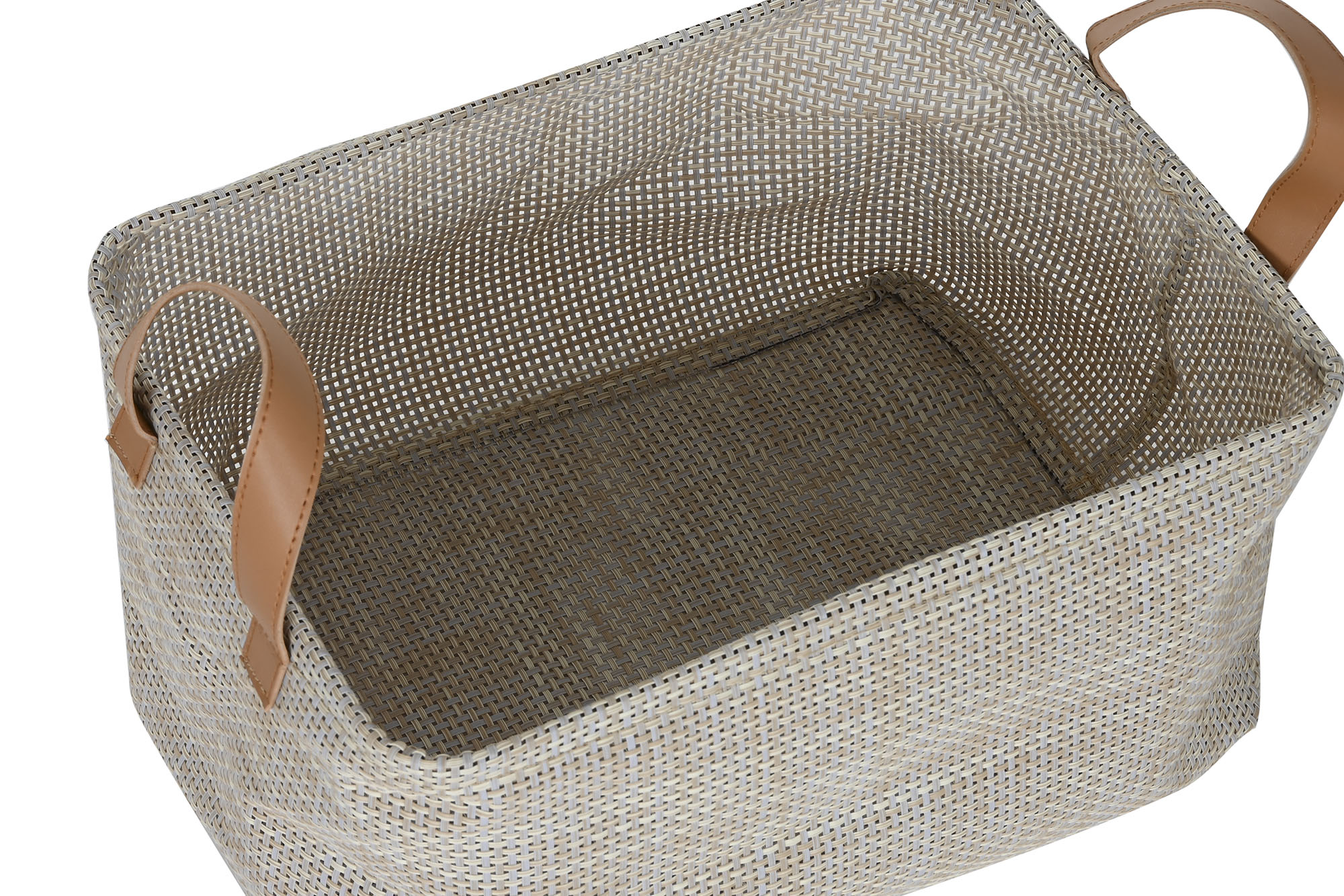 CESTA TEXTILENE 33X23X16CM BEIGE 3