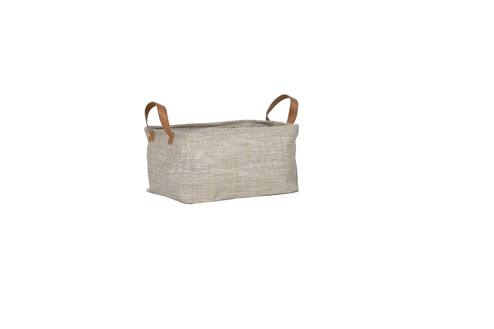 CESTA TEXTILENE 36X26X27CM BEIGE