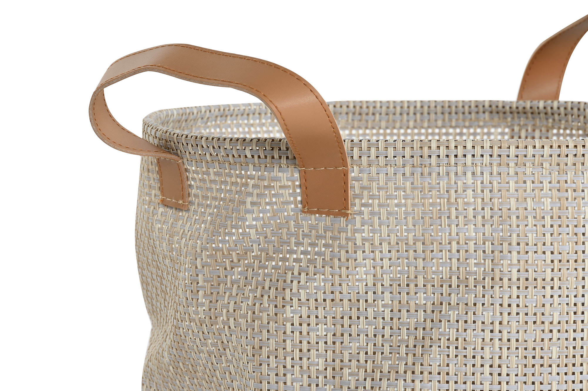 CESTA TEXTILENE 23,5X23,5X20CM BEIGE 2