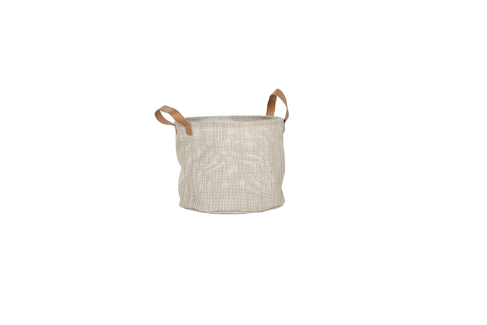 CESTA TEXTILENE 23,5X23,5X20CM BEIGE