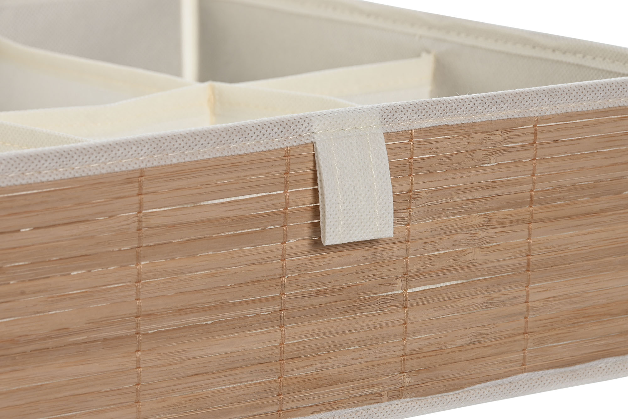 CESTA BAMBU TELA 32X32X10 NATURAL 3