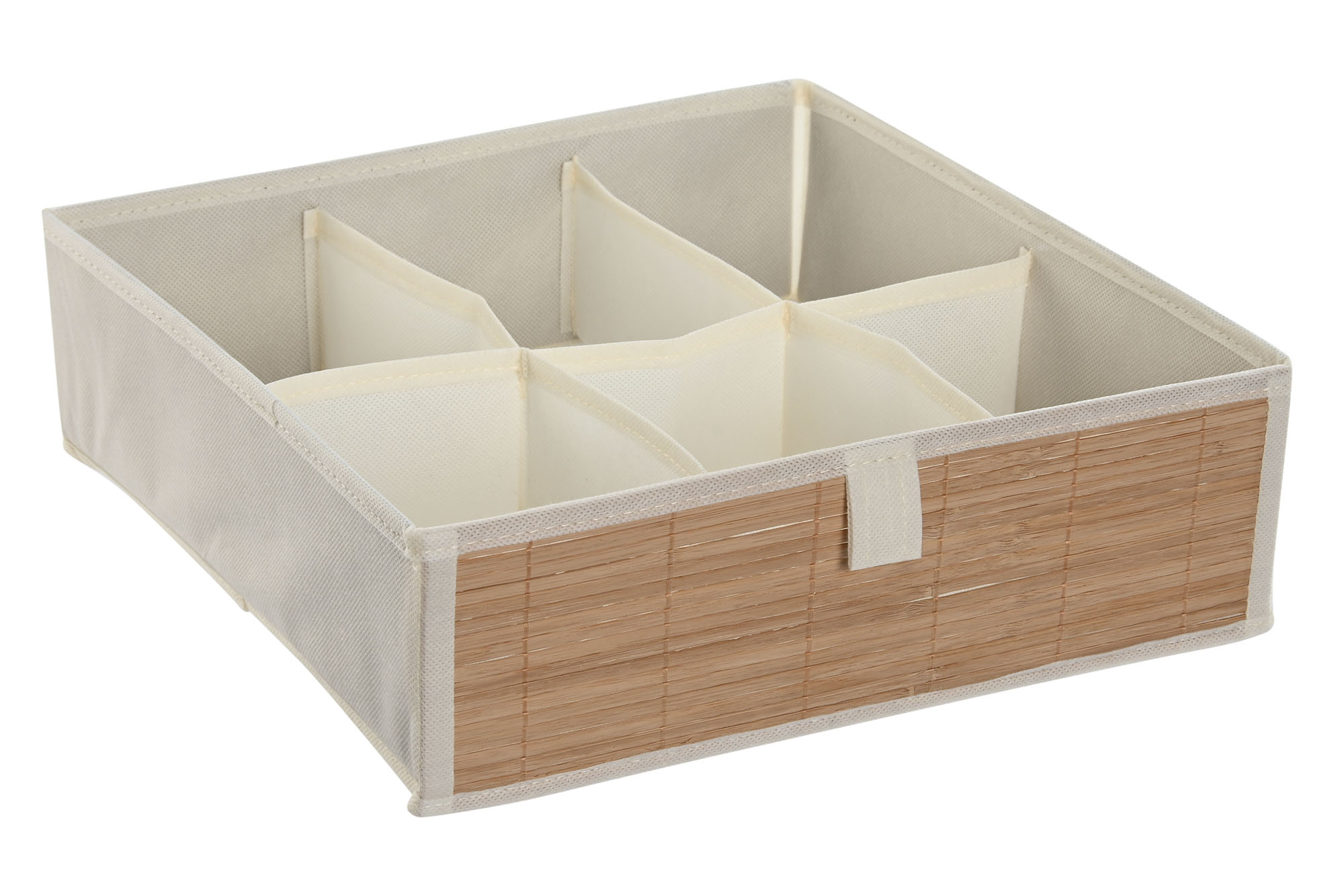 CESTA BAMBU TELA 32X32X10 NATURAL