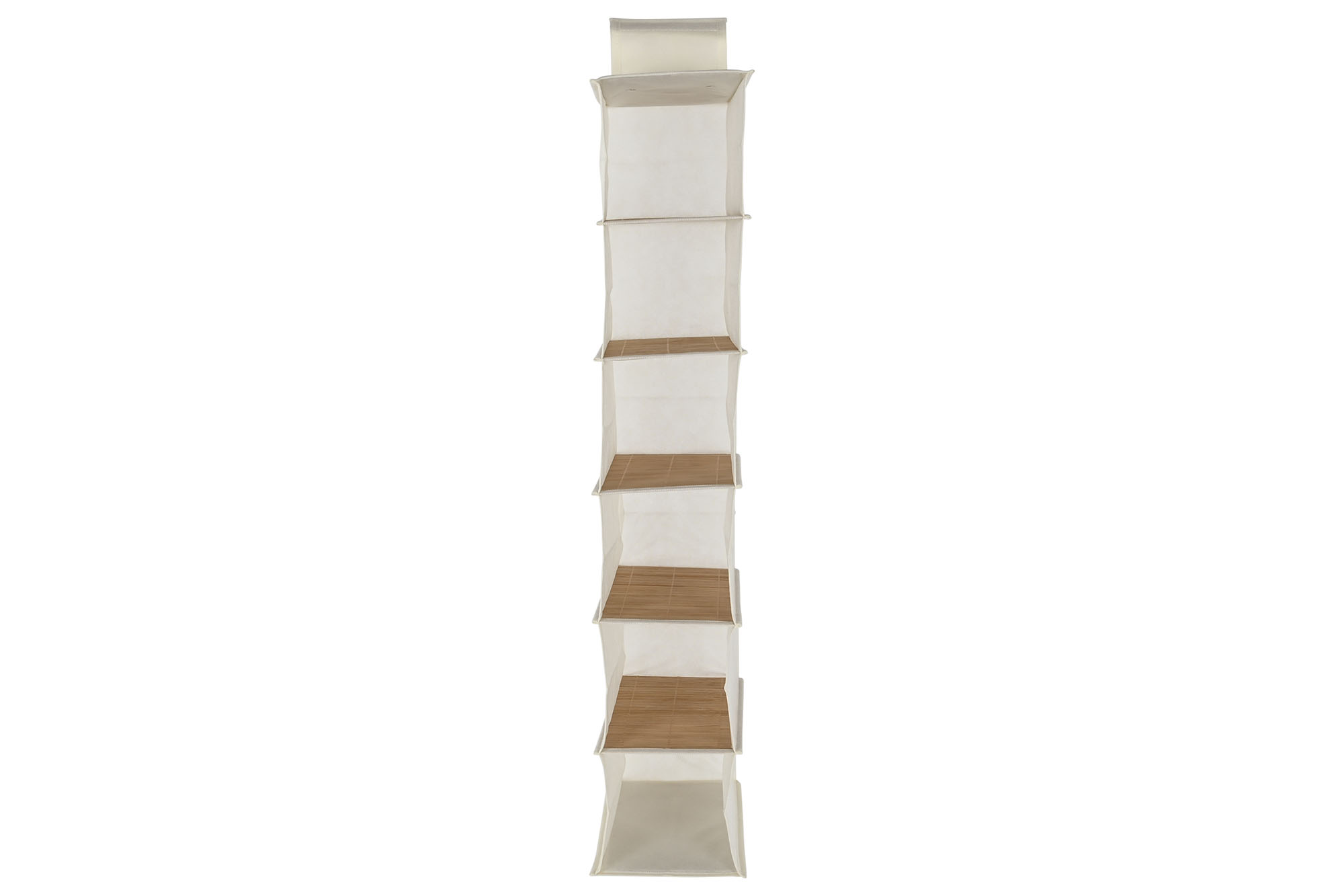 ORGANIZADOR BAMBU TELA 15X30X84 COLGANTE NATURAL 3