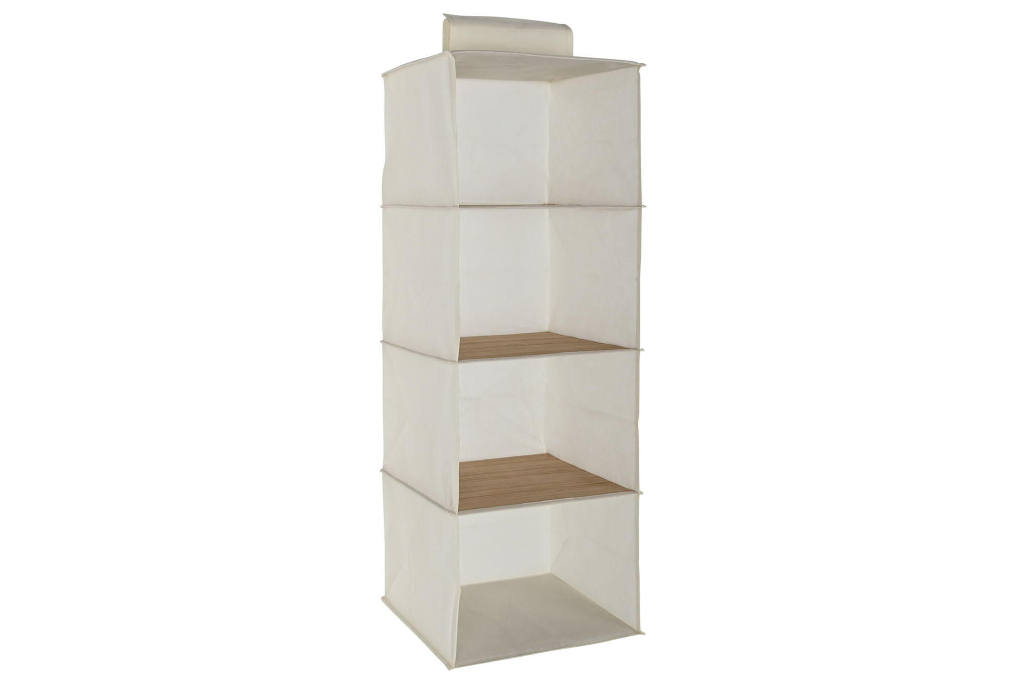 ORGANIZADOR BAMBU TELA 30X30X84 COLGANTE NATURAL