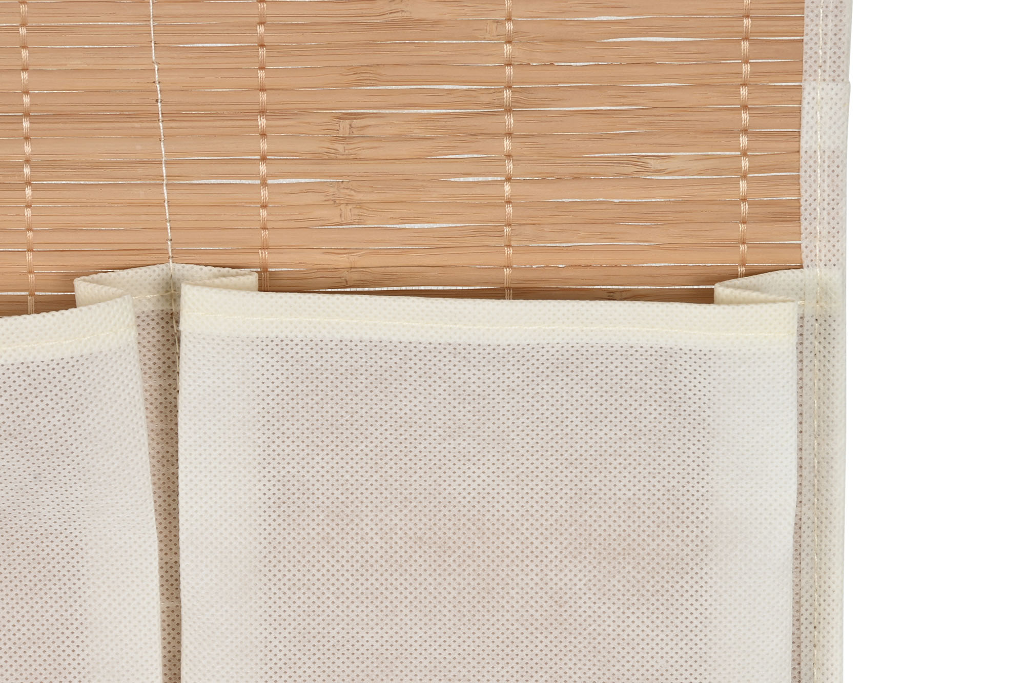 ORGANIZADOR BAMBU TELA 45X2X81 COLGANTE NATURAL 3