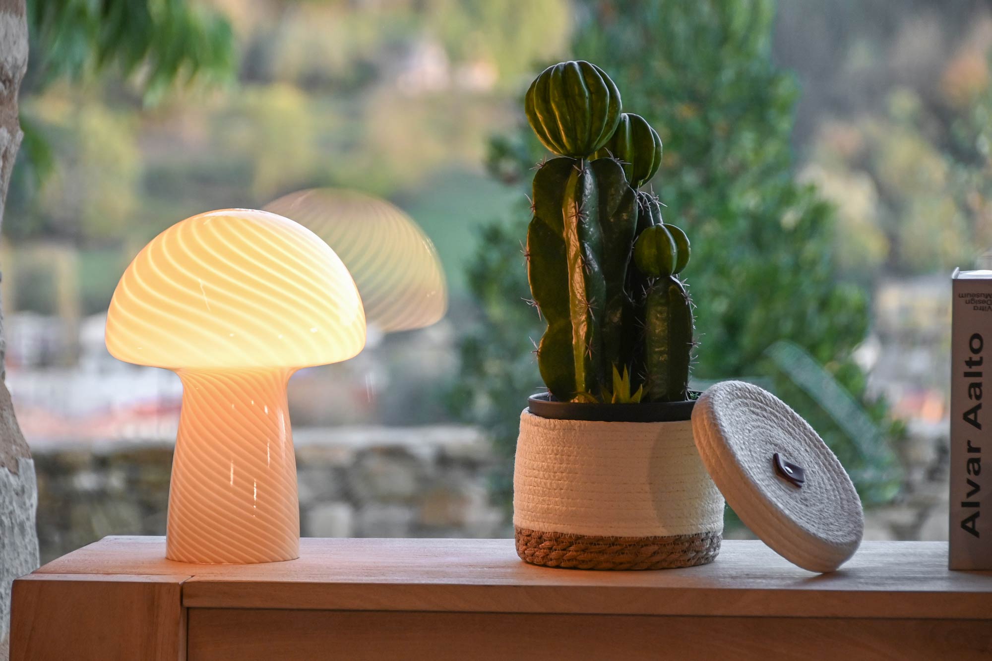 CESTA FIBRA PU 25X25X17 CREMA 2