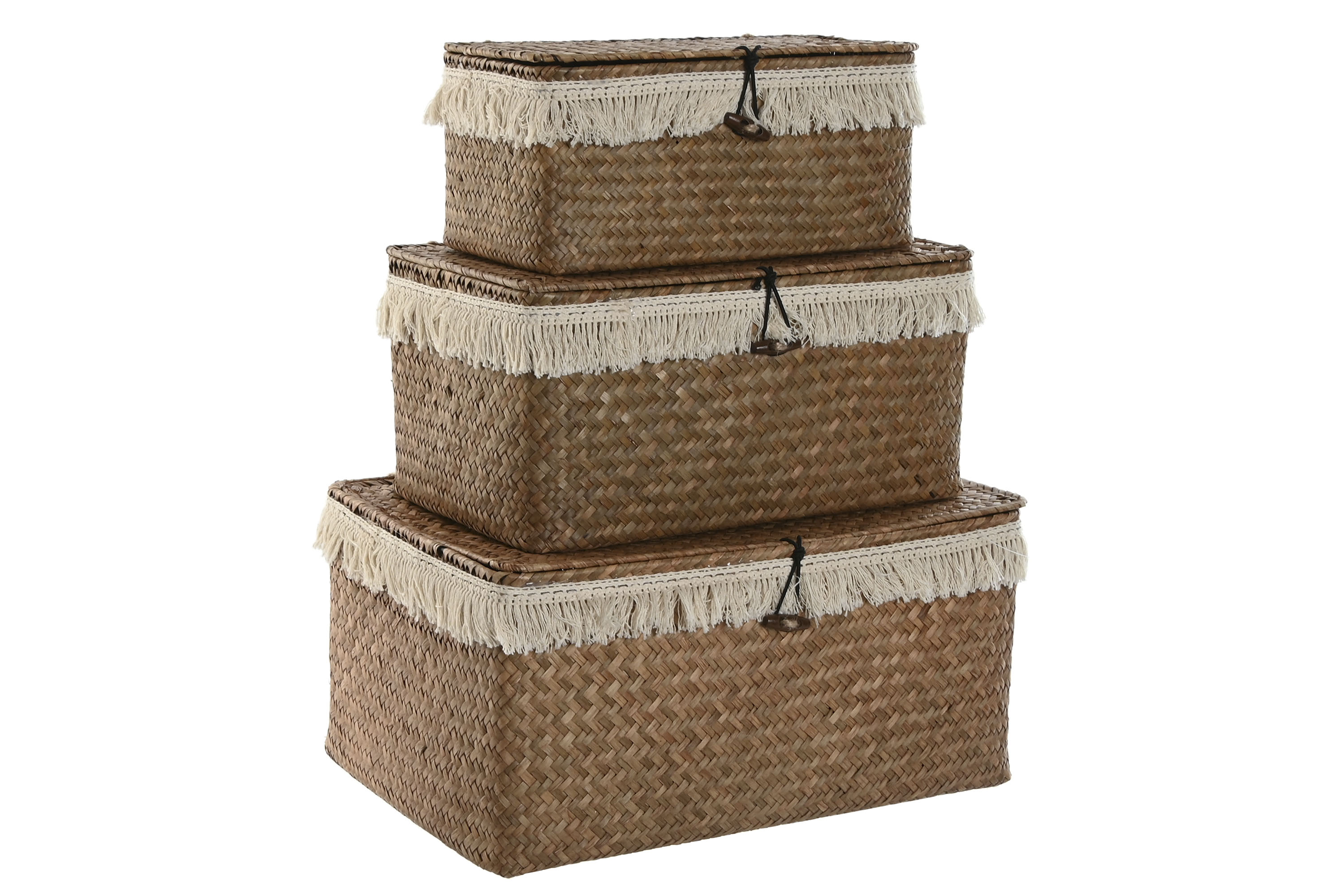 CESTA FIBRA 30X18X14CM DECAPE NATURAL 4