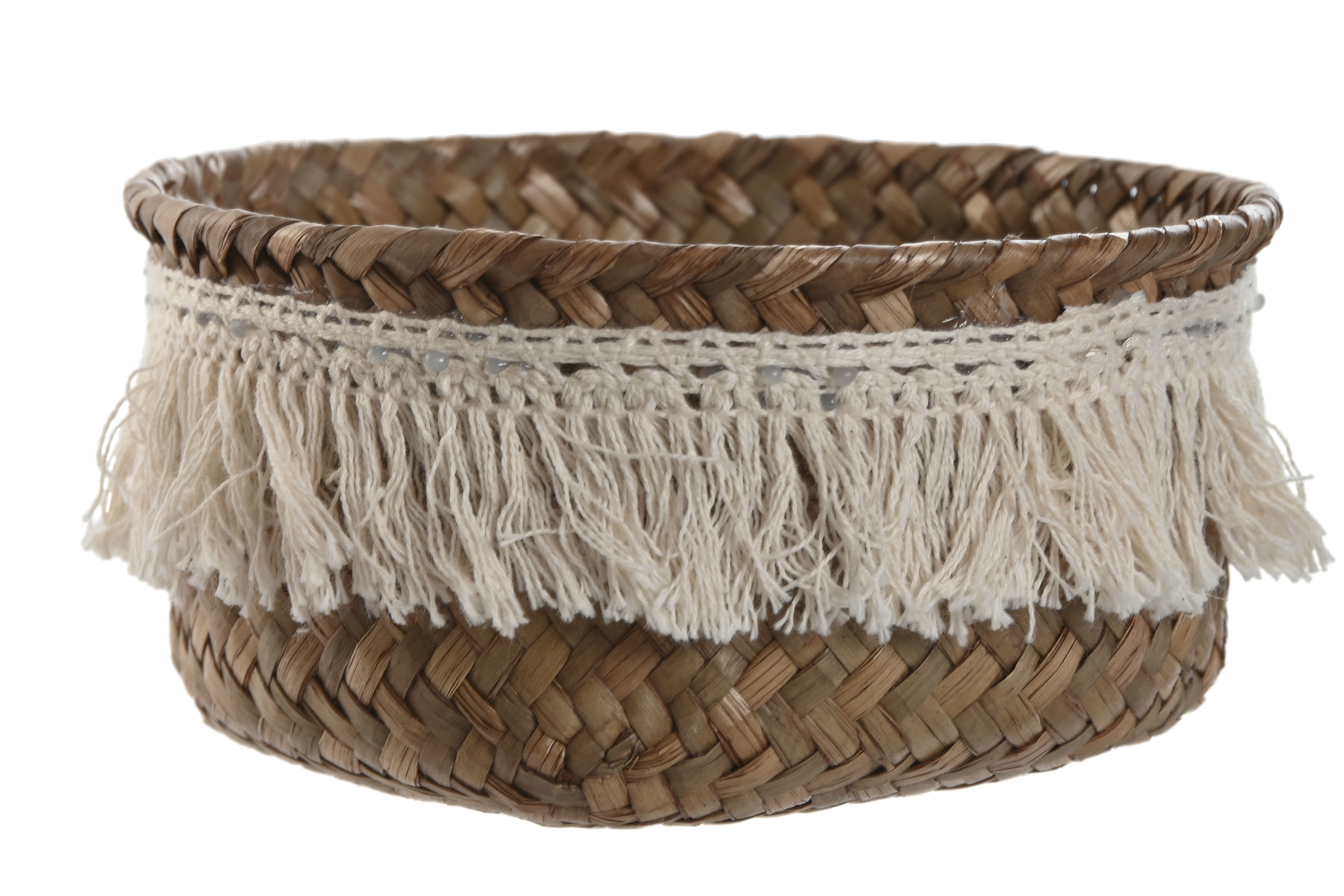 CESTA  FIBRA 14X14X6 DECAPE NATURAL 4