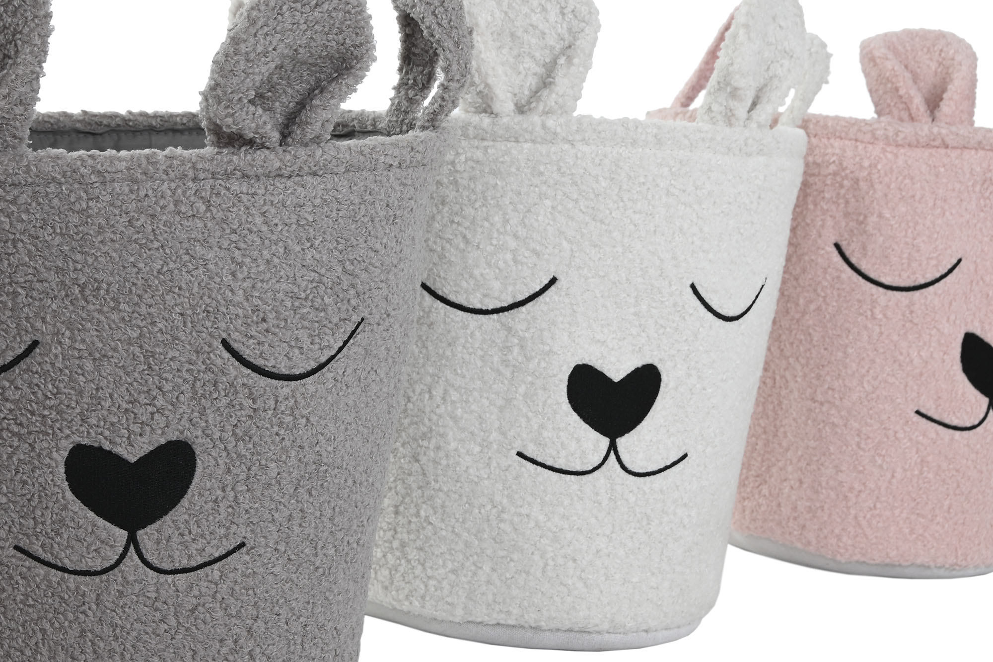 CESTA POLIESTER 35X35X41CM ROSA 2