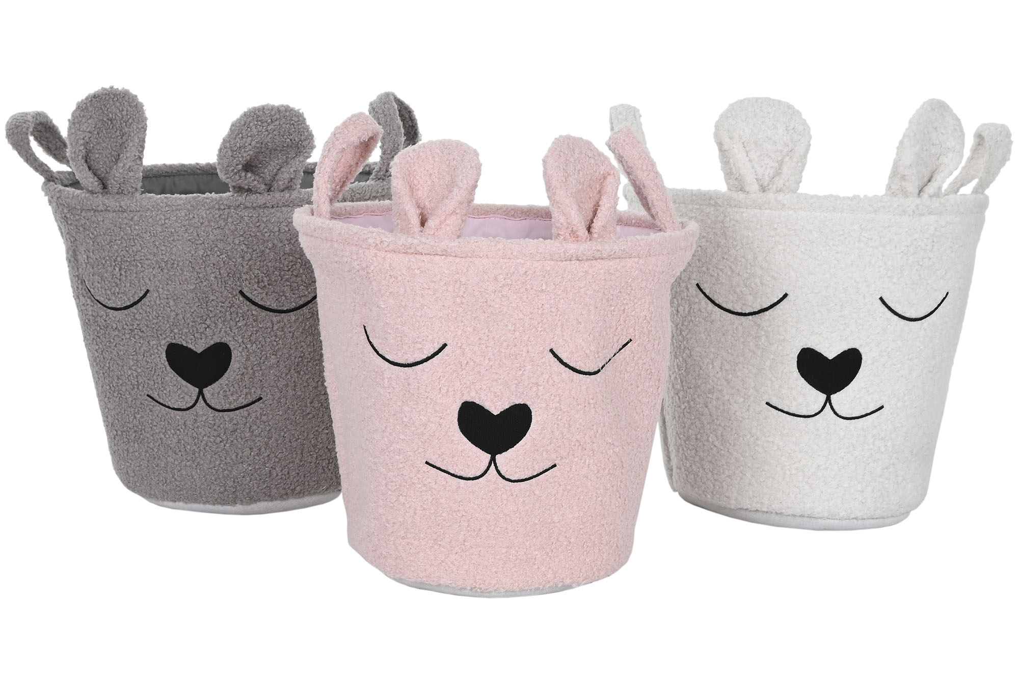 CESTA POLIESTER 35X35X41CM ROSA 4