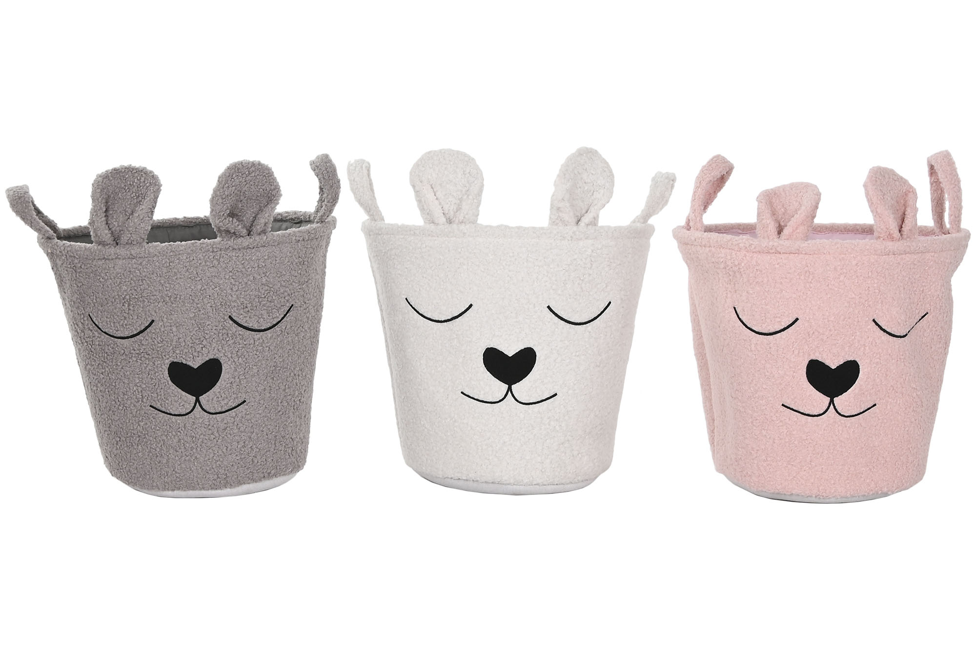 CESTA POLIESTER 35X35X41CM ROSA