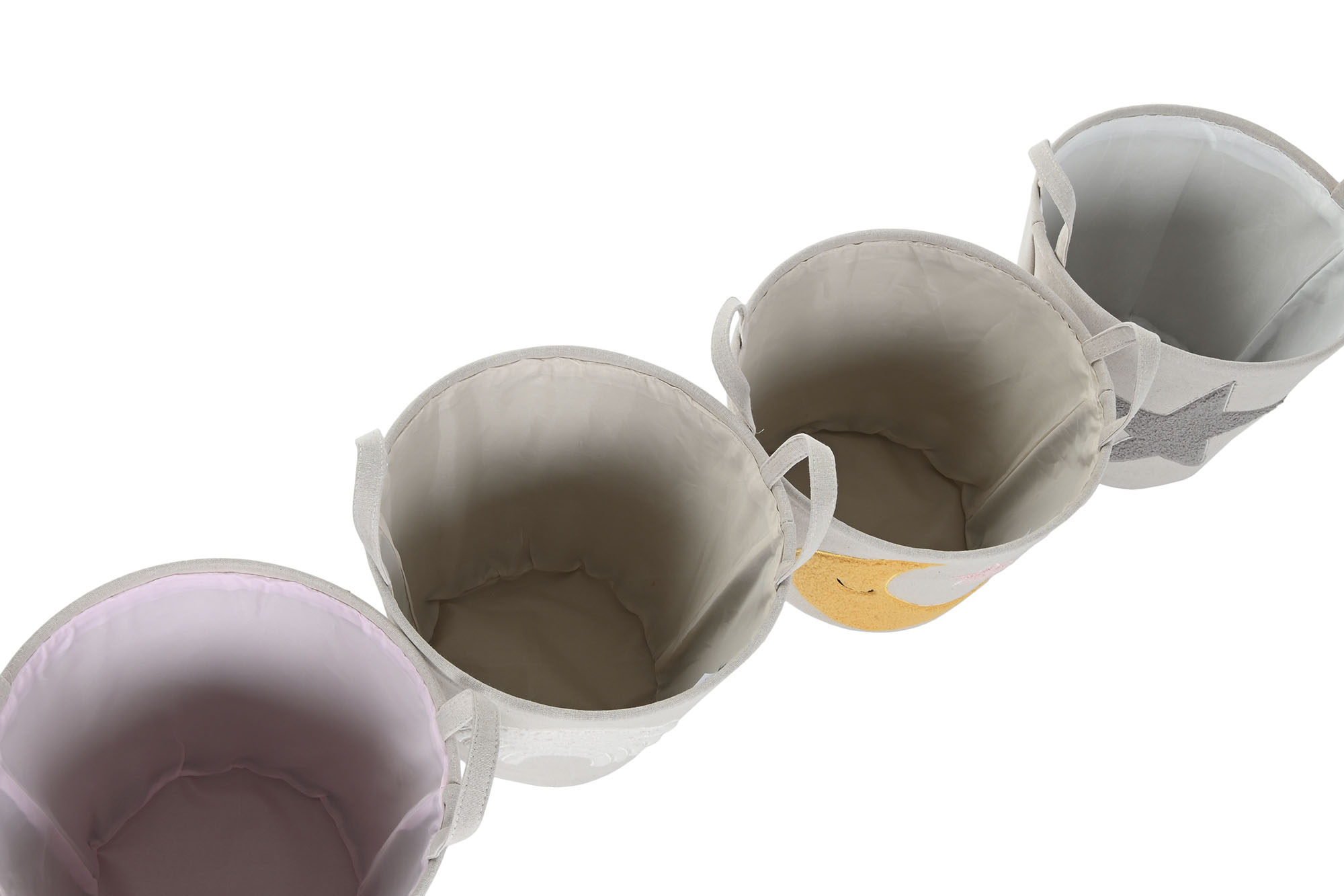 CESTA POLIESTER 36X36X40CM CORAZON 3