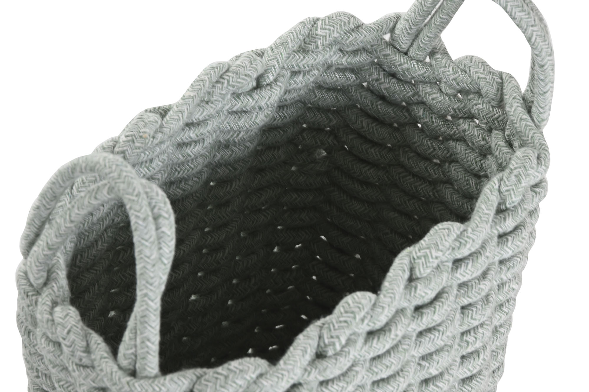 CESTA CUERDA 30X30X43CM AQUA 3