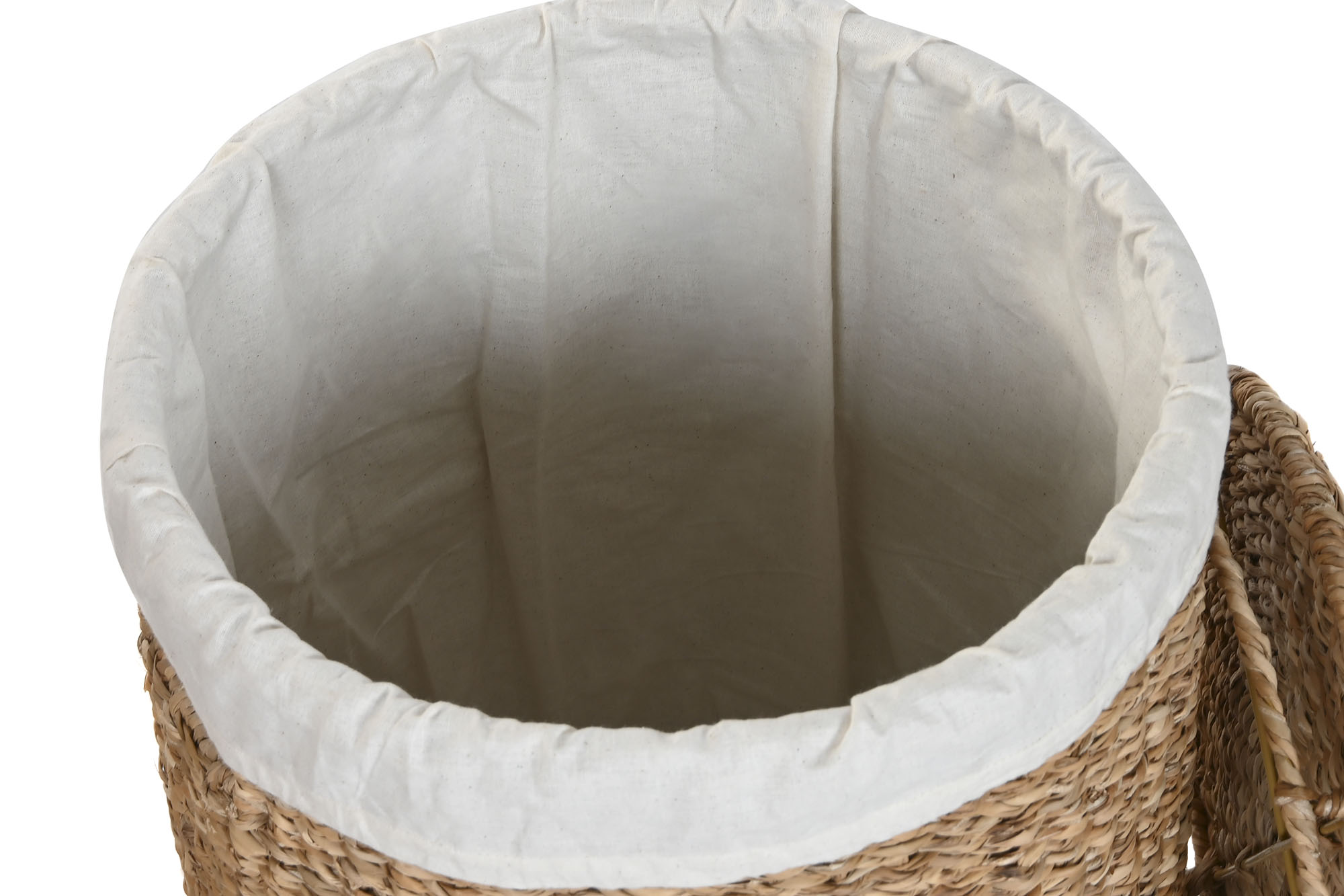 CESTA SEAGRASS ALGODON 45X45X56 NATURAL 3