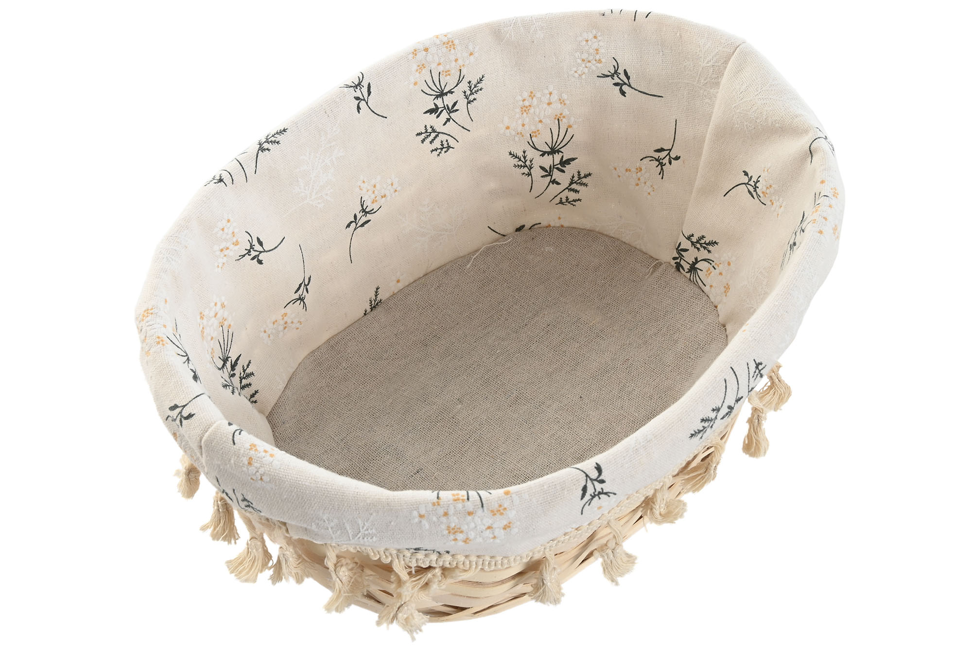 CESTA MIMBRE ALGODON 29X22X12 PANERA NATURAL 3