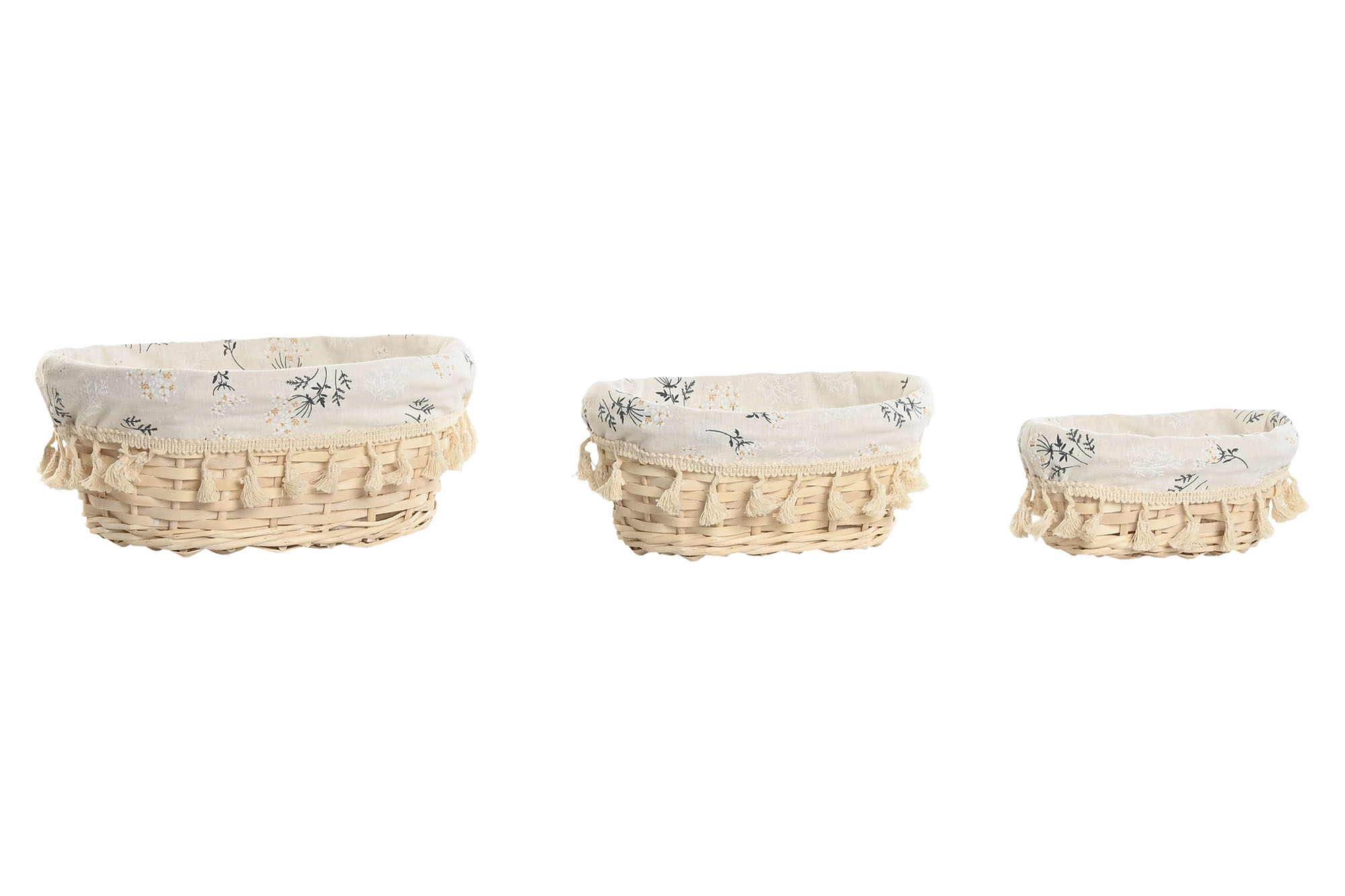 CESTA MIMBRE ALGODON 19X12X8 PANERA NATURAL