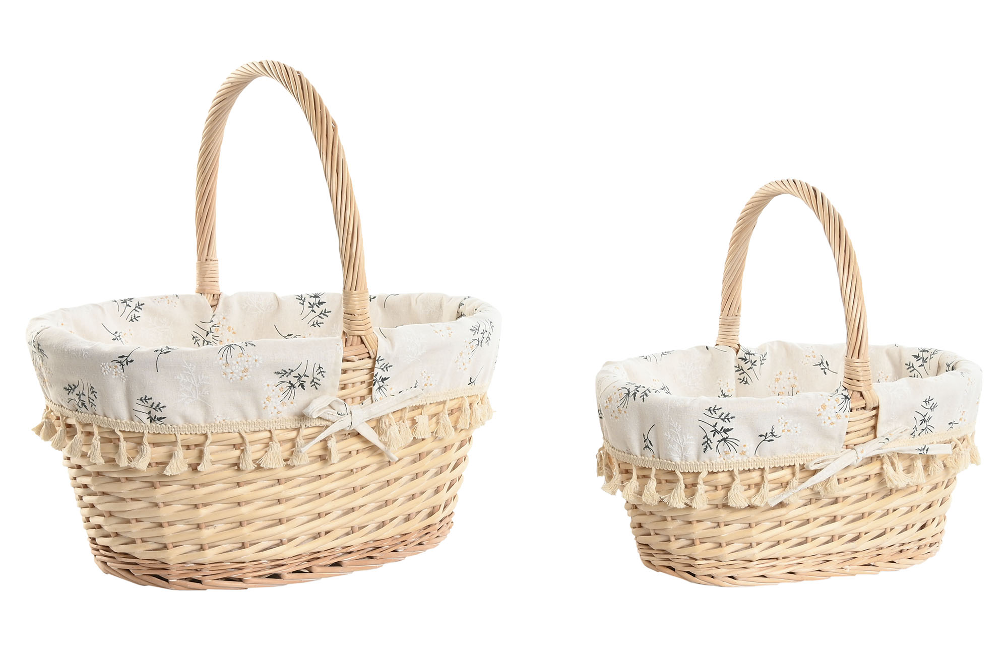 CESTA MIMBRE ALGODON 36X27X33 NATURAL