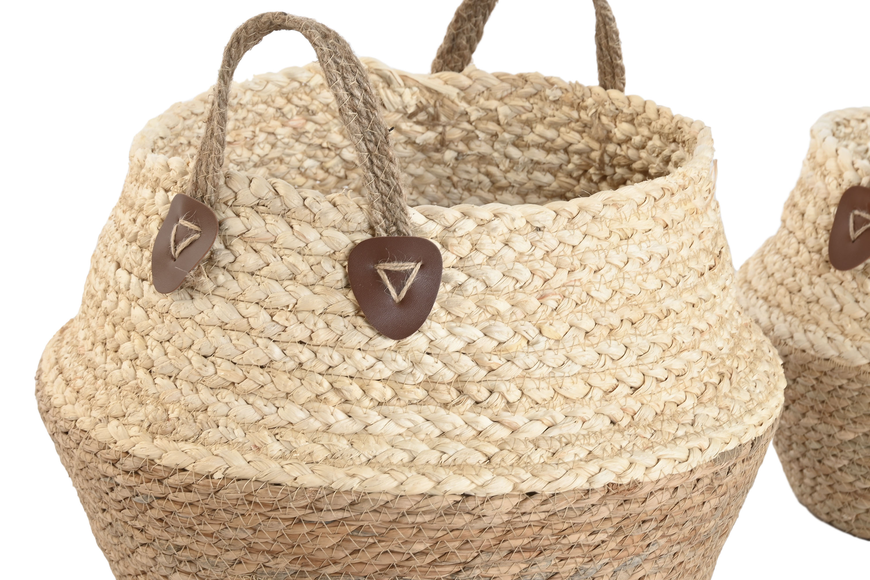 CESTA  FIBRA 35X35X32 NATURAL 2