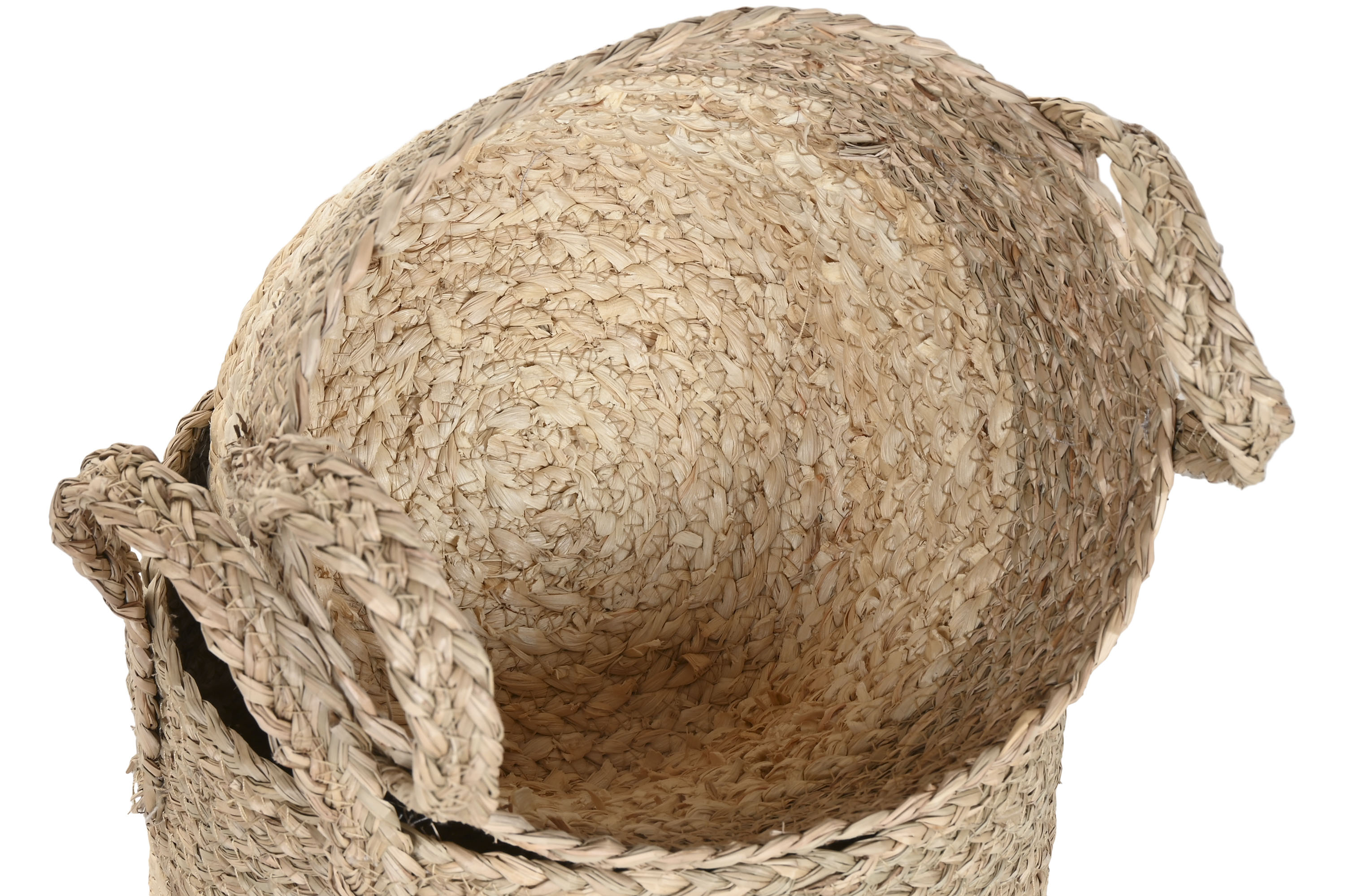 CESTA FIBRA ALGODON 25X25X27 CREMA 3