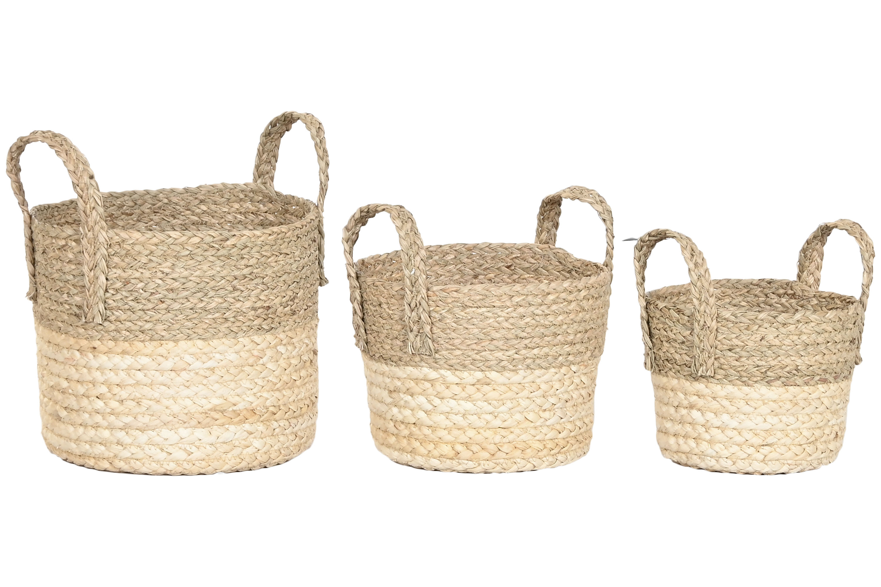 CESTA FIBRA ALGODON 23X23X23 CREMA