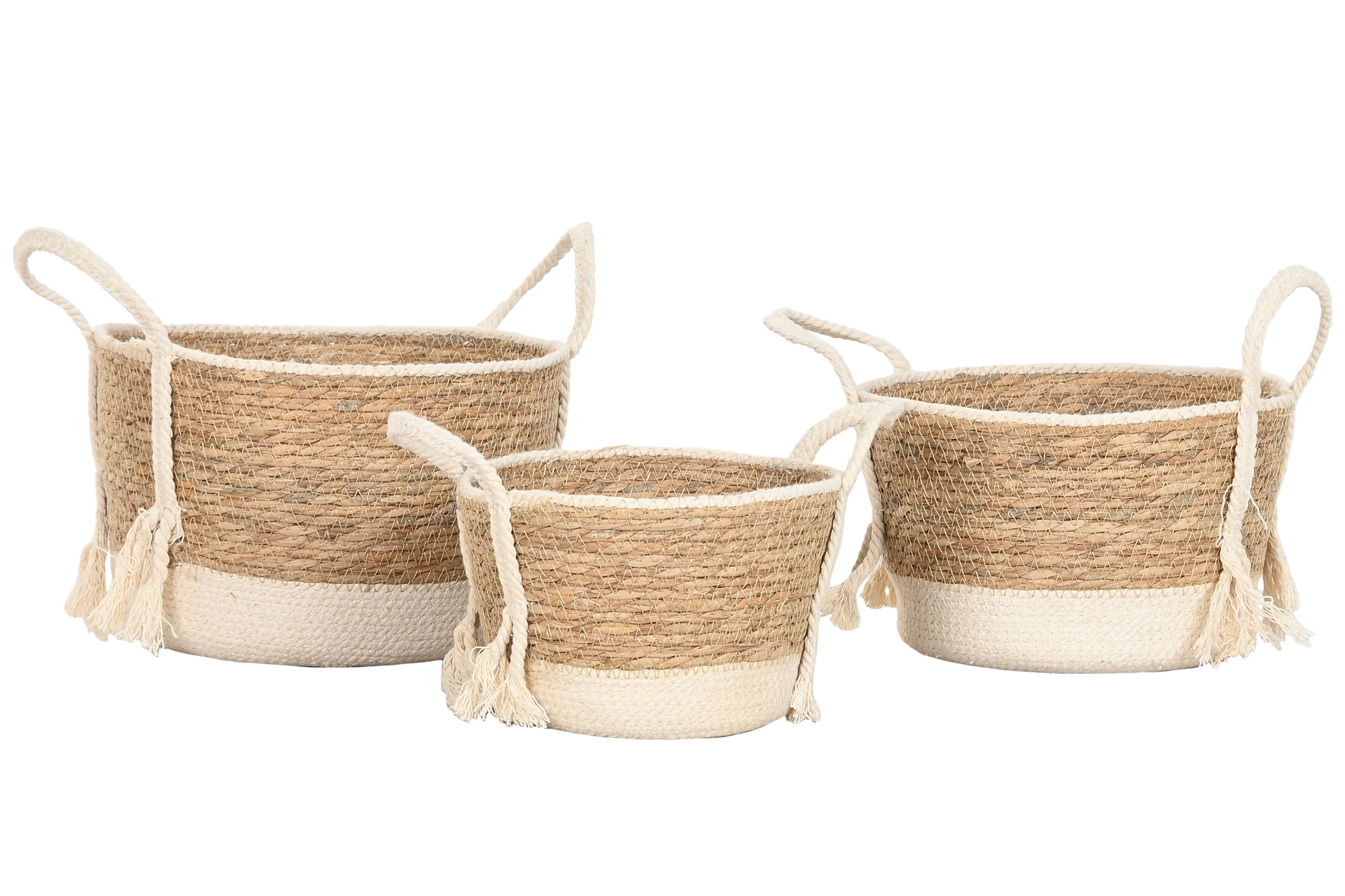 CESTA  ALGODON 18X18X12 CREMA 4