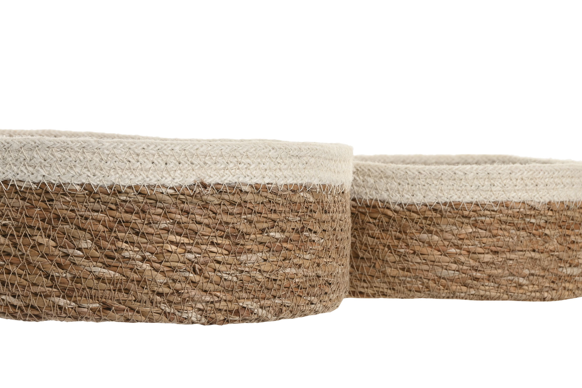 CESTA  SEAGRASS YUTE 19X19X6CM  NATURAL 2