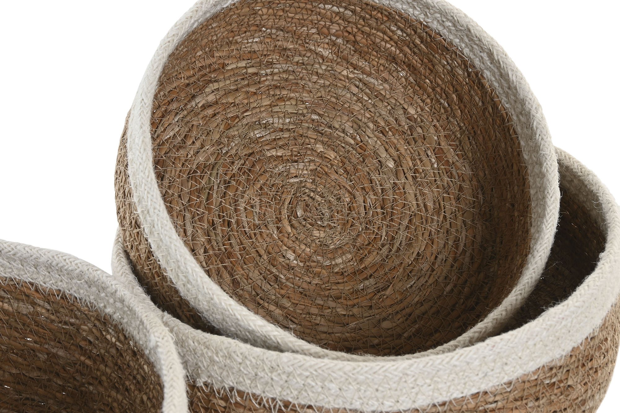 CESTA  SEAGRASS YUTE 19X19X6CM  NATURAL 3