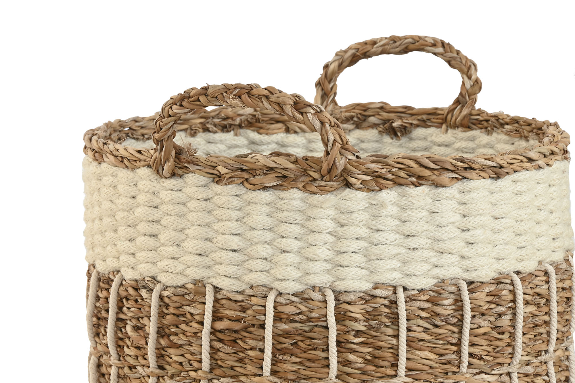 CESTA SEAGRASS YUTE 24X24X34CM NATURAL 2