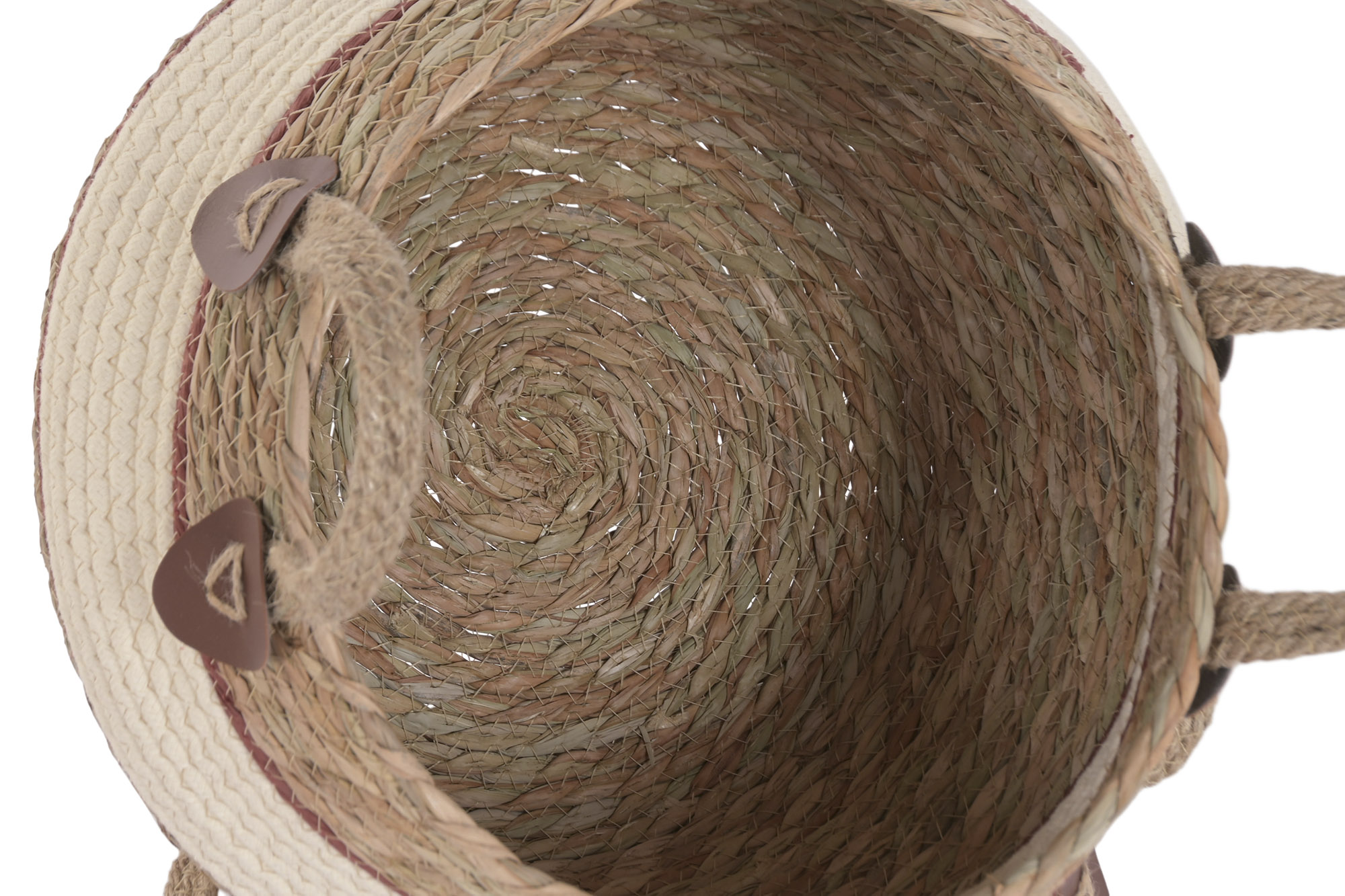 CESTA FIBRA ALGODON 27X27X28 MELOCOTON 3