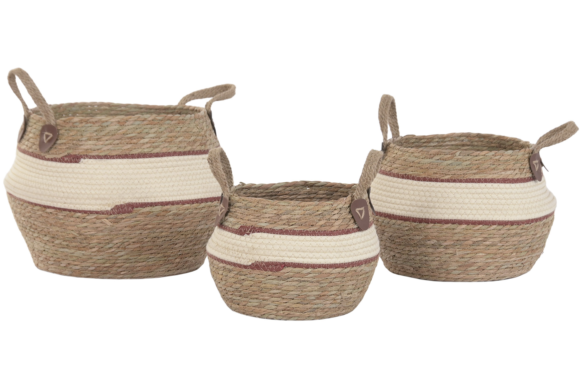 CESTA FIBRA ALGODON 35X35X32 MELOCOTON 4