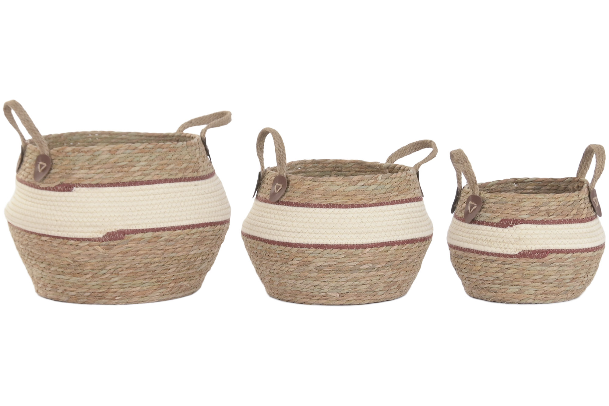 CESTA FIBRA ALGODON 41X41X37 MELOCOTON