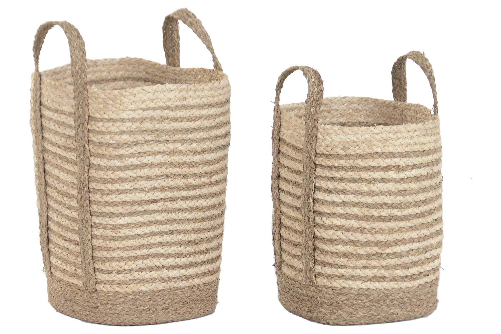 CESTA FIBRA 35X35X60 NATURAL [DC-227871] - 25,99€ : La Coqueta Tienda