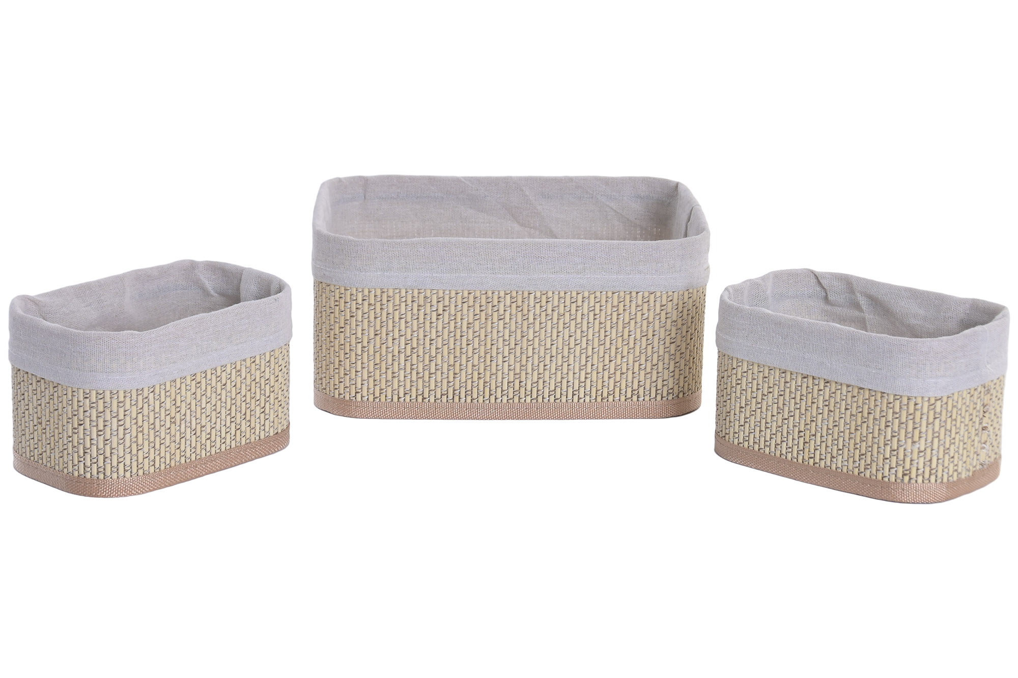 CESTA BAMBU 17X10X11  NATURAL 2