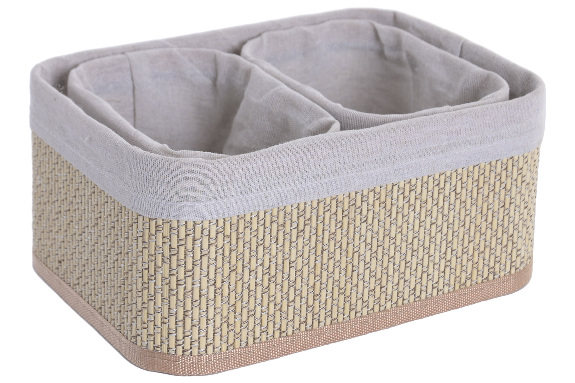 CESTA BAMBU 17X10X11  NATURAL 5