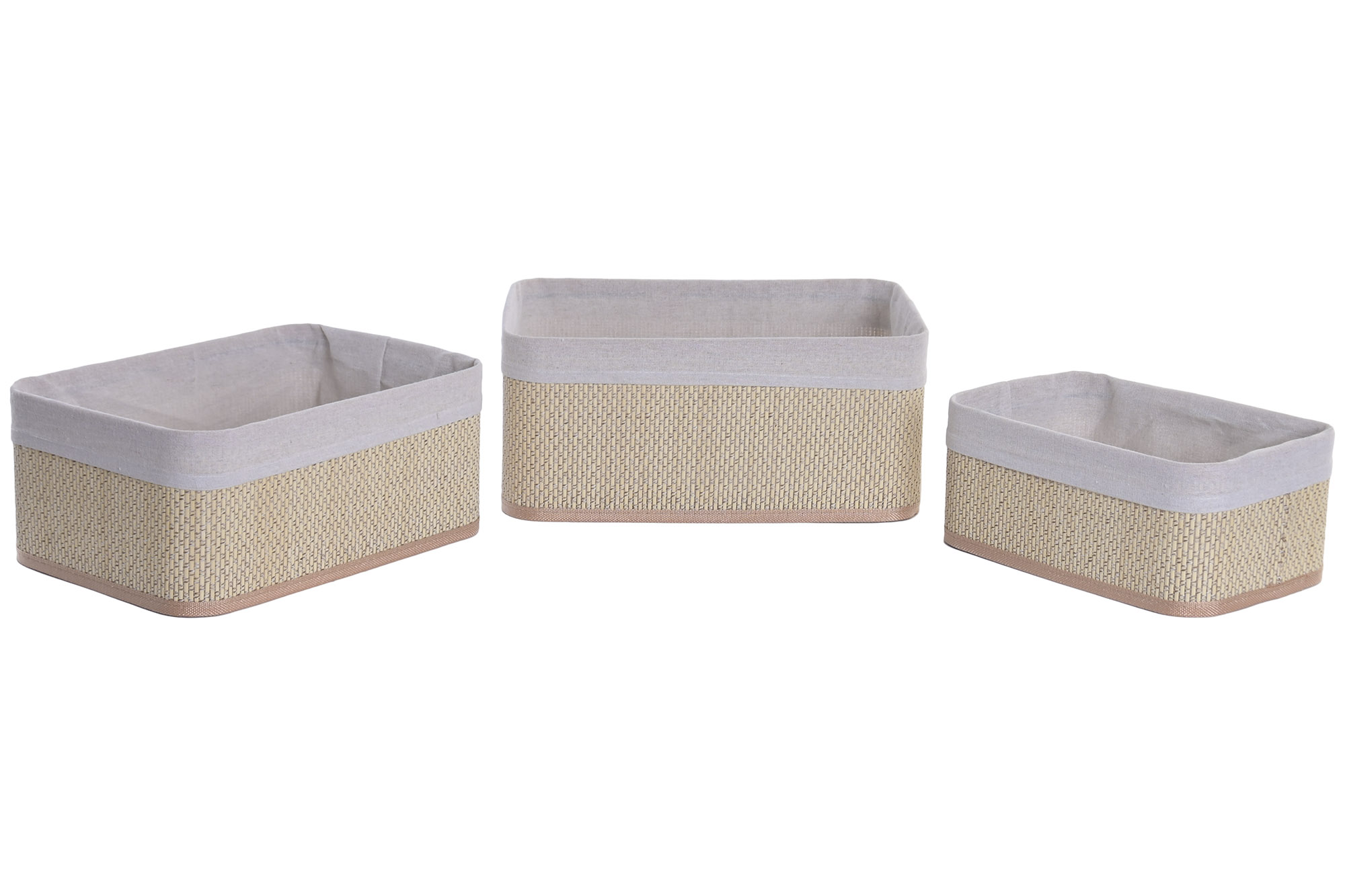 CESTA  BAMBU 28X18X12  NATURAL 2