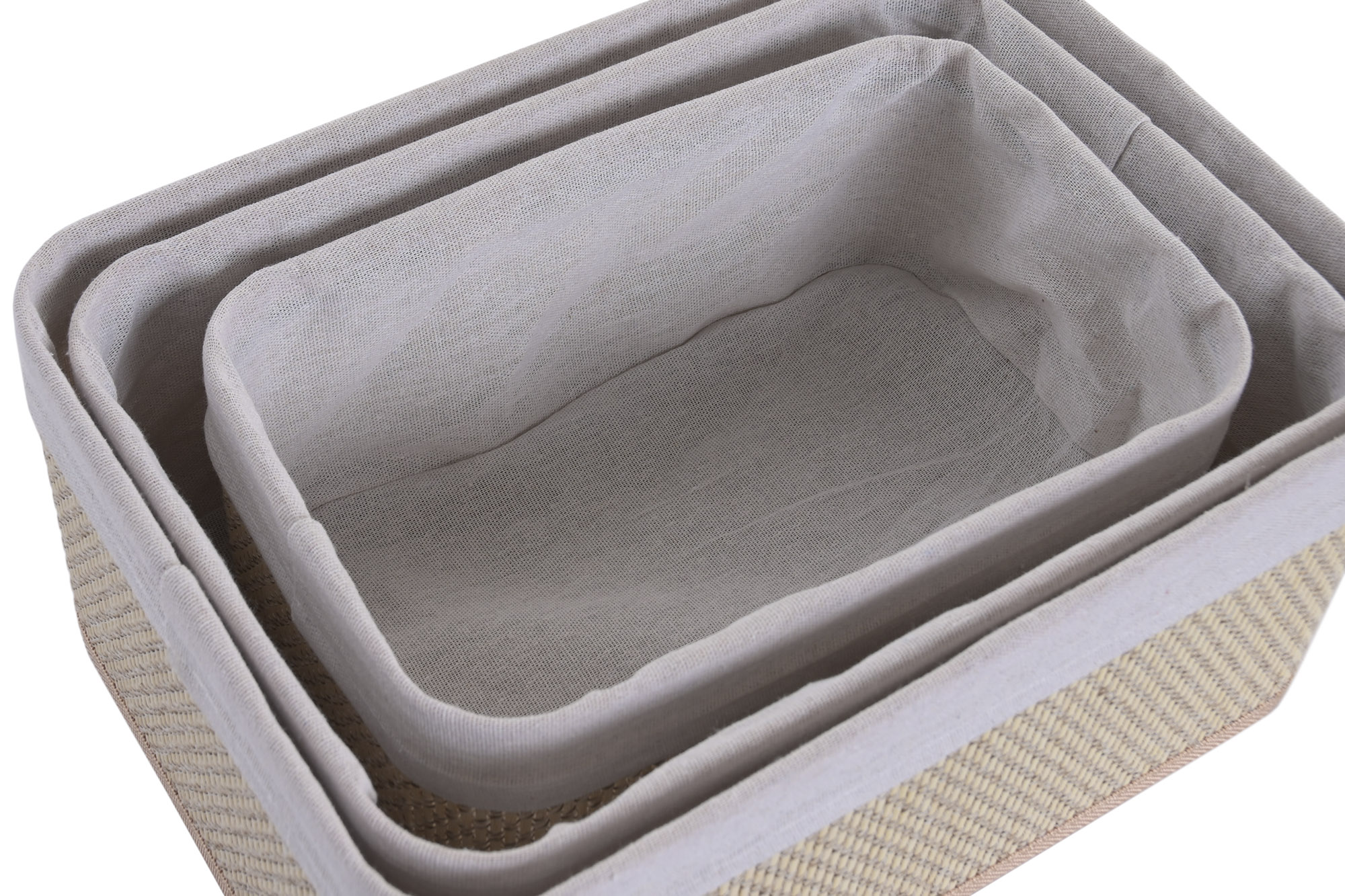 CESTA  BAMBU 36X26X16 NATURAL 4