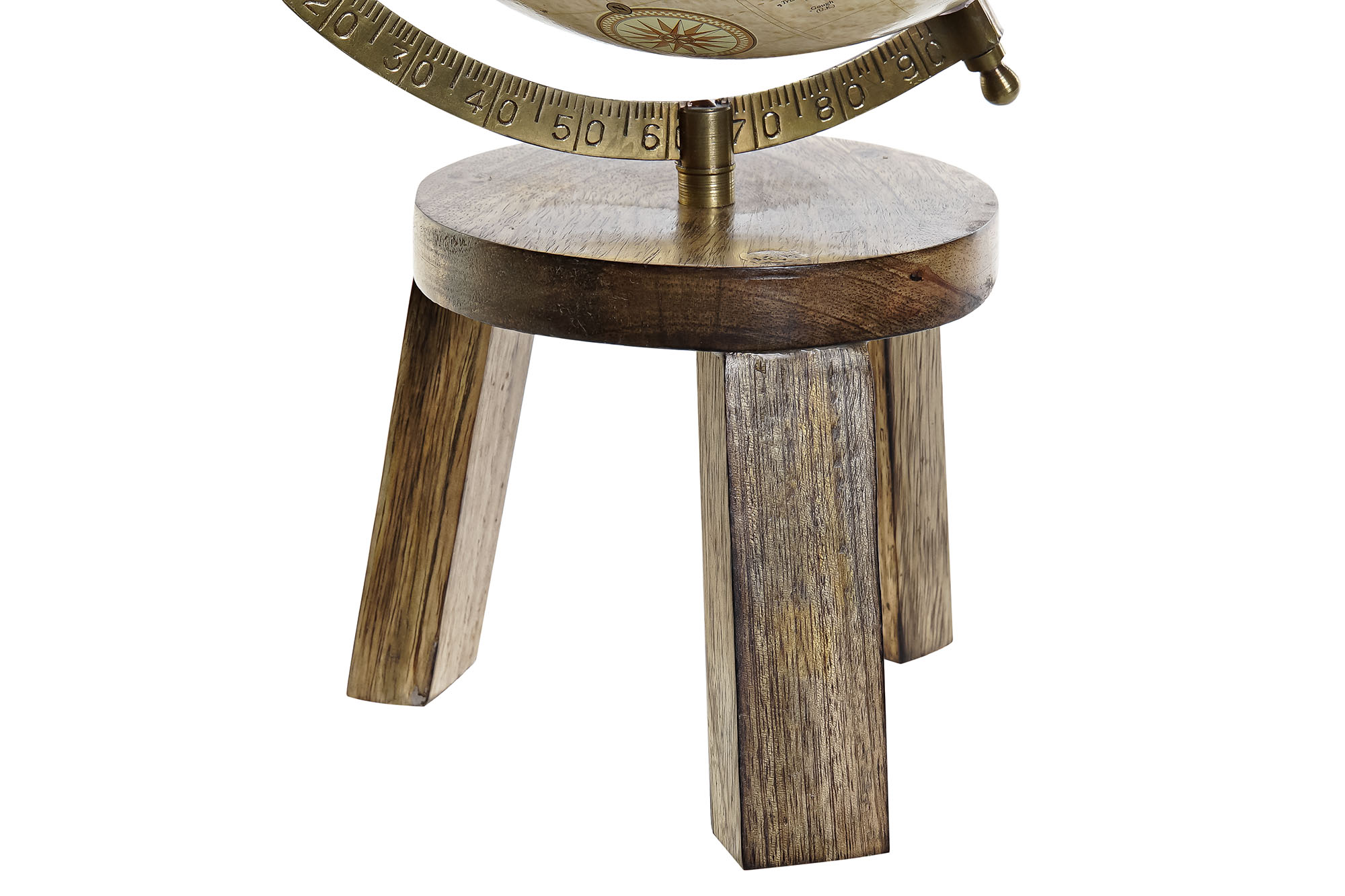 GLOBO TERRAQUEO MANGO METAL 22X22X39CM BOLA 20CM 3