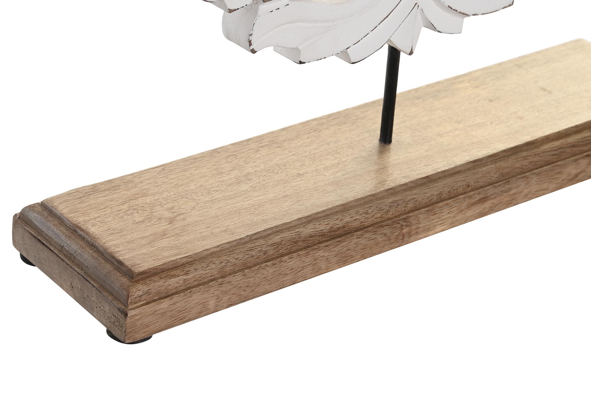 DECORACION MANGO MDF 30X8X35 DESGASTADO FLOR 2