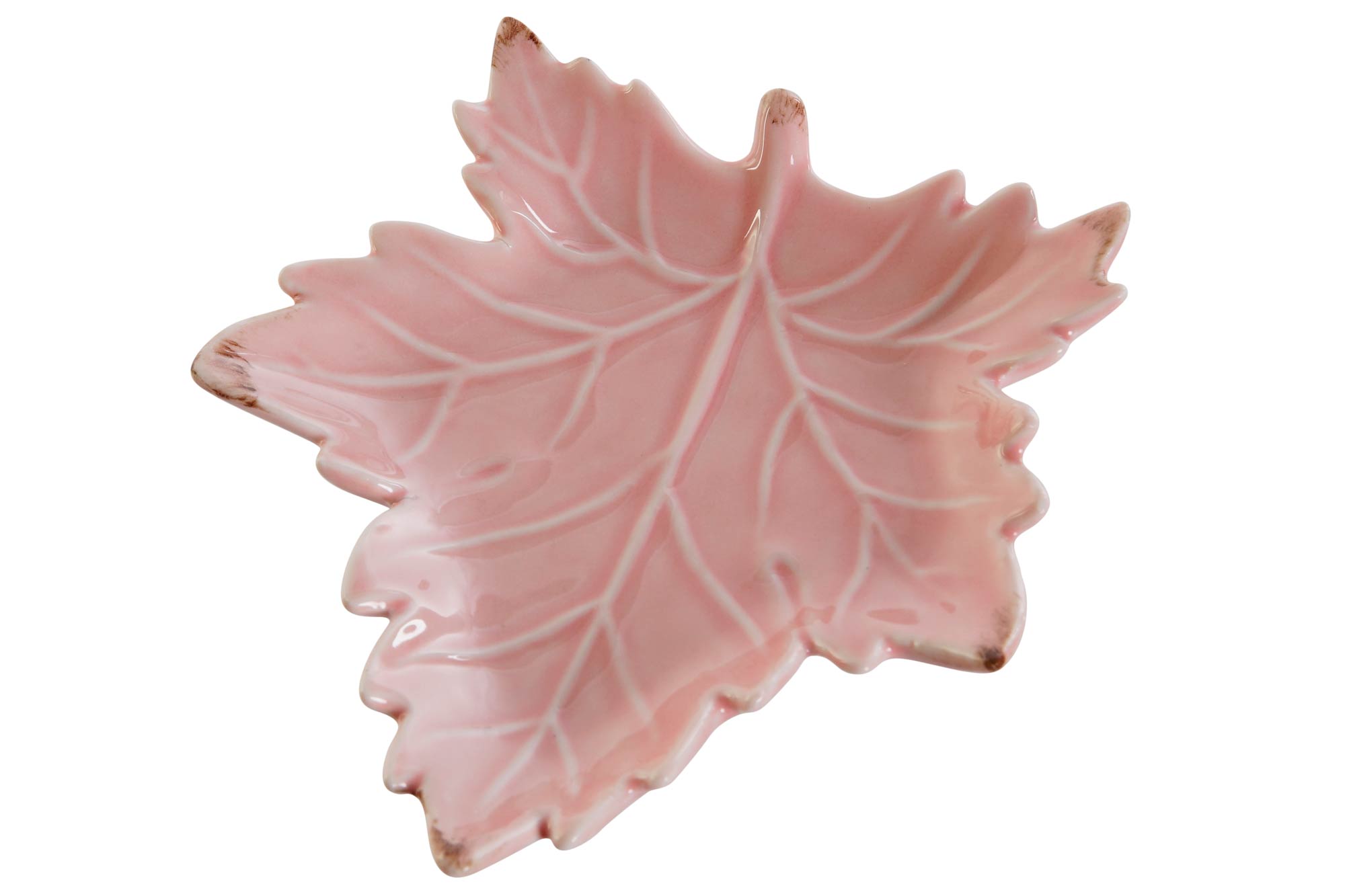 BANDEJA VACIABOLSILLOS PORCELANA 14X12X2 HOJA TOPO 2