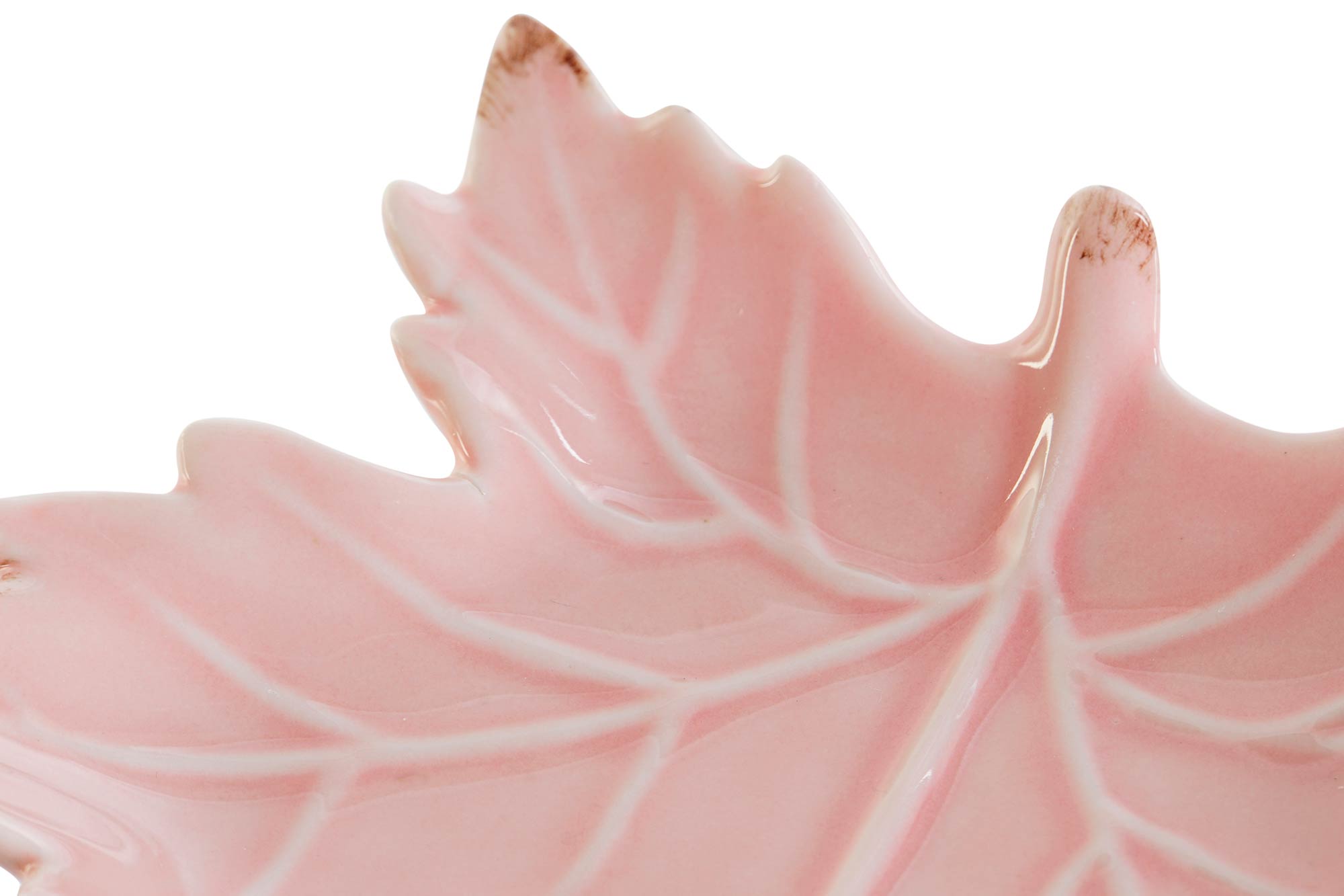 BANDEJA VACIABOLSILLOS PORCELANA 14X12X2 HOJA VERD 3