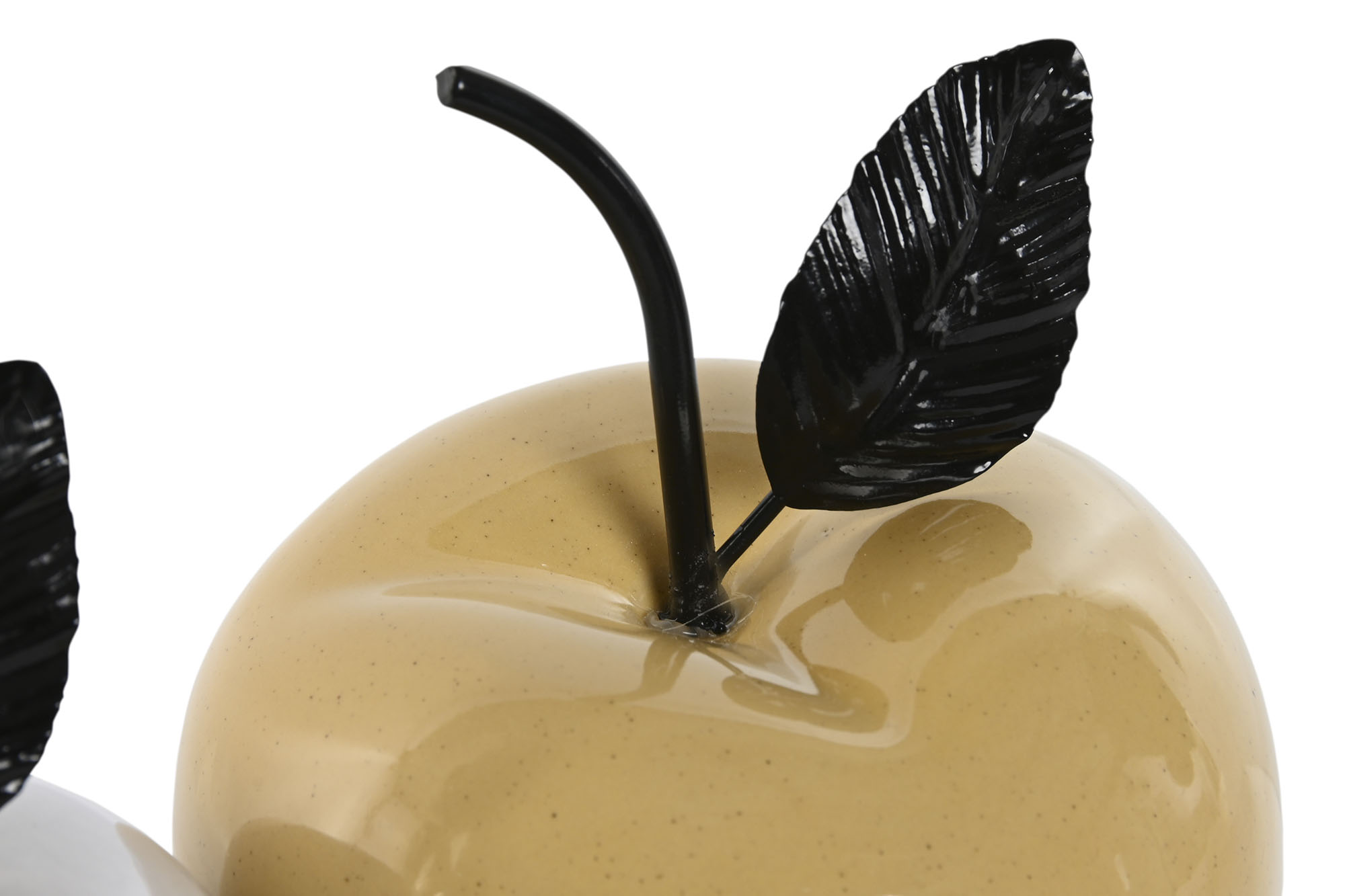 DECORACION PORCELANA 12X12X16CM MANZANA GRIS 3
