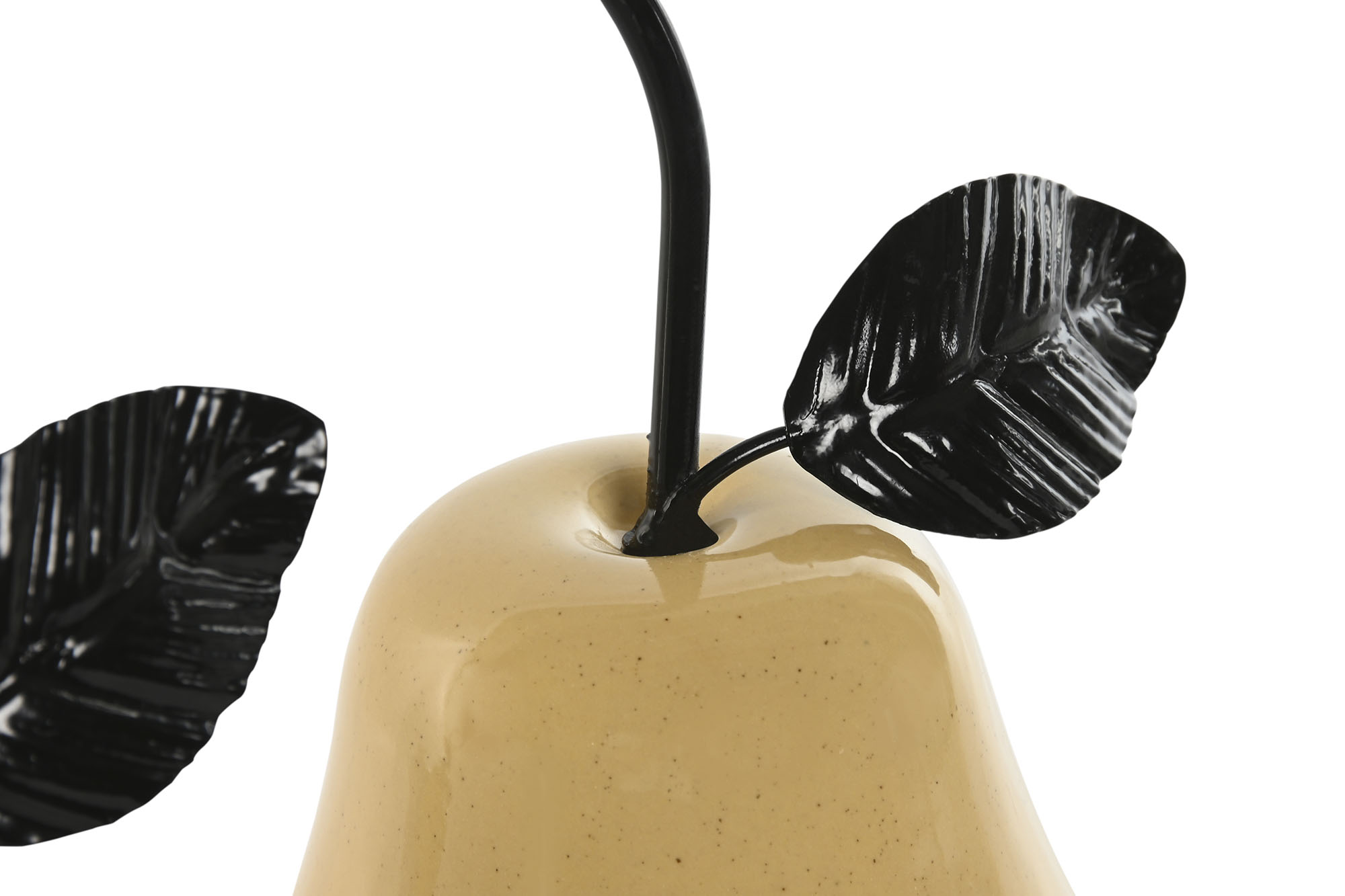FIGURA PORCELANA METAL 11X11X19 PERA MOSTAZA 3